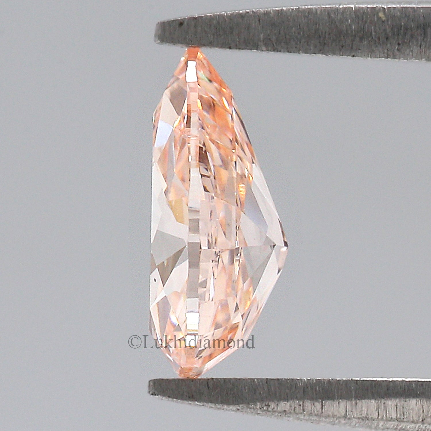 1.01 CT IGI Certified Pear Modified Brilliant Cut Diamond Fancy Vivid Pink Color VS2 Clarity Lab Grown CVD Diamond Lab Created Diamond L3226