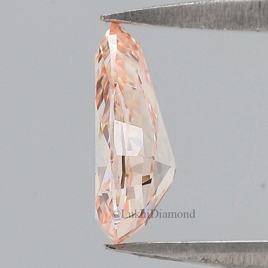 1.02 CT IGI Certified Pear Brilliant Cut Diamond Fancy Intense Pink Color VS1 Clarity Lab Grown Diamond Lab Created Pear CVD Diamond L3200