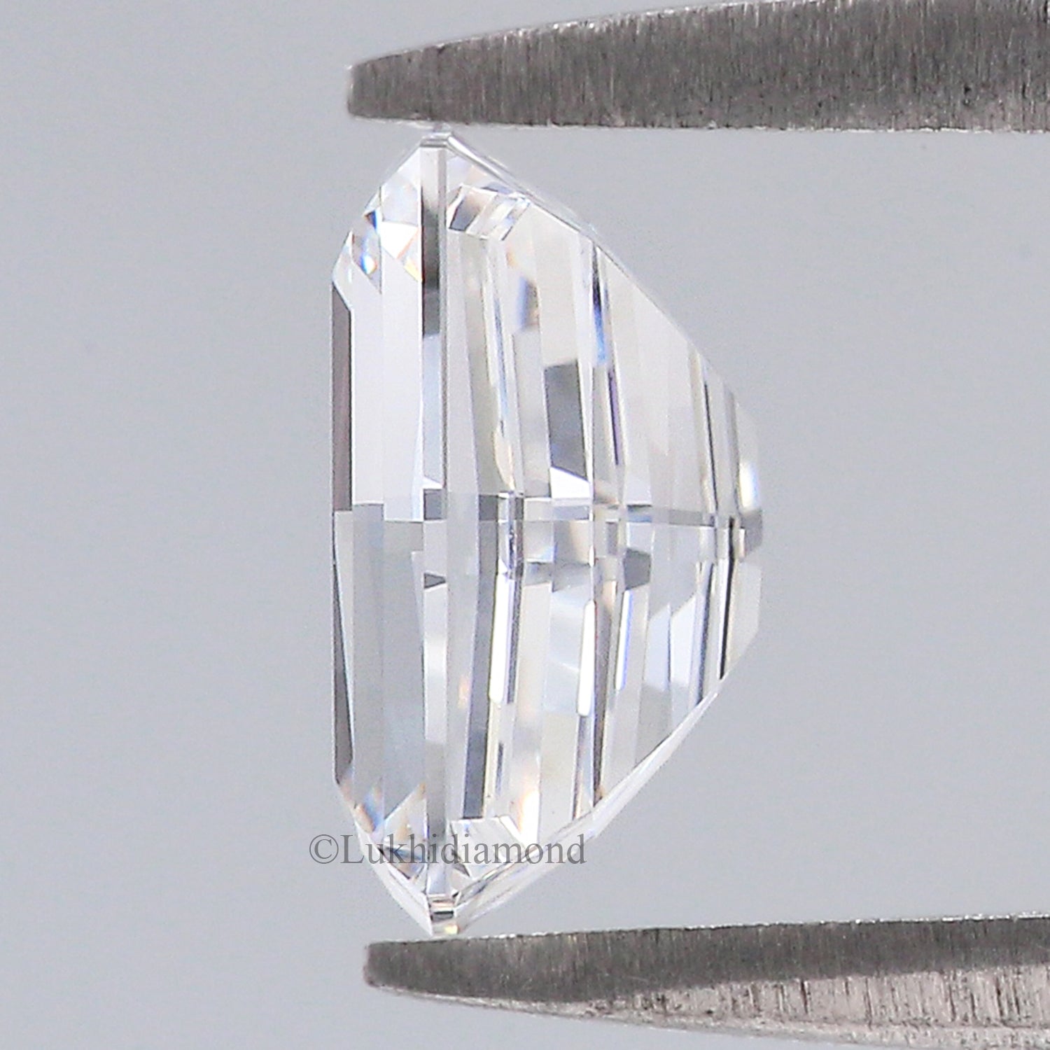 1.58 CT IGI Certified Modified Rectangular Cushion Step Cut Diamond White -D Color VS1 Clarity Lab Grown CVD Lab Created Diamond L3237