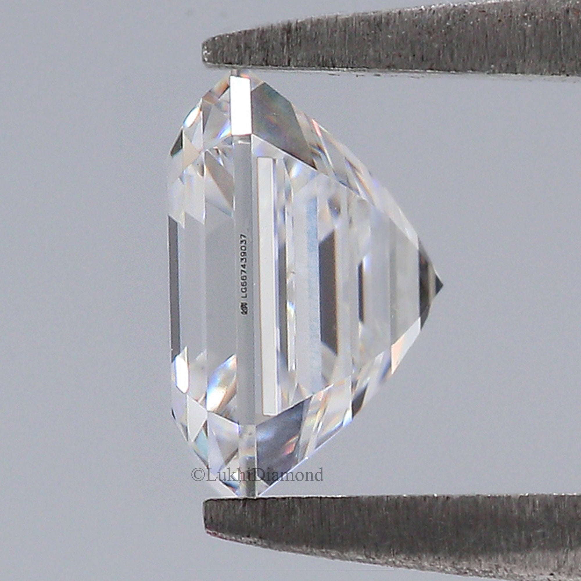 1.56 CT IGI Certified Square Emerald Cut Diamond White -D Color VVS2 Clarity Lab Grown Diamond Lab Created Emerald Diamond CVD Diamond L3246