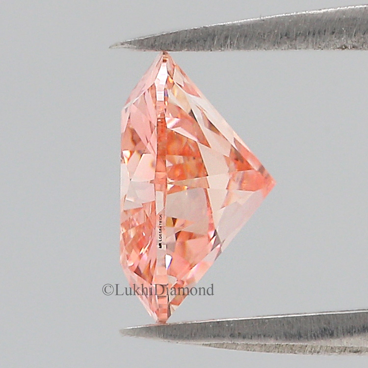 2.01 CT IGI Certified Heart Brilliant Cut Fancy Vivid Pink Color SI1 Clarity Diamond Lab Grown Diamond Lab Created Heart CVD Diamond L3204