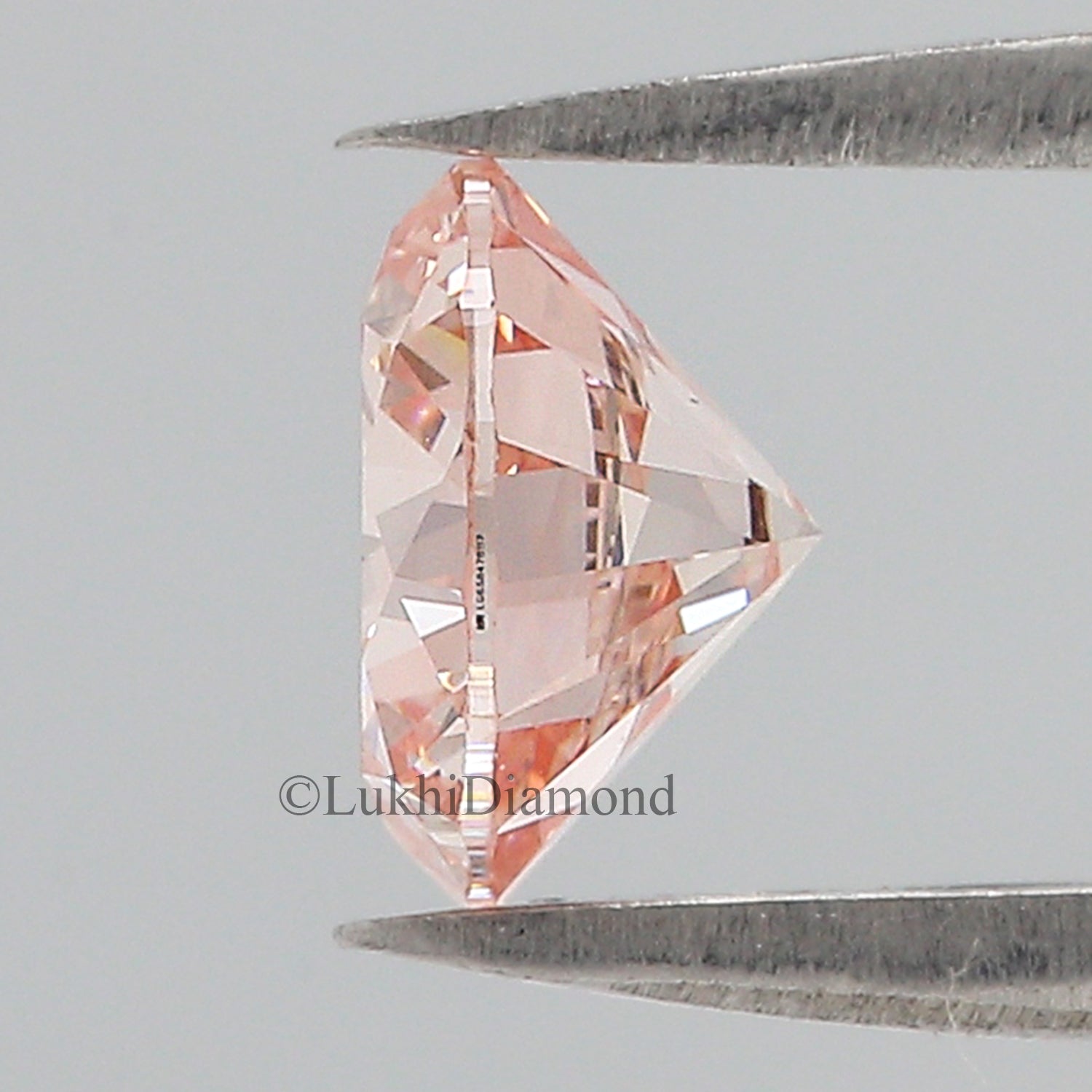 1.30 CT IGI Certified Round Brilliant Cut Fancy Intense Pink Color VS1 Clarity Diamond Lab Grown Diamond Lab Created Round CVD Diamond L3198