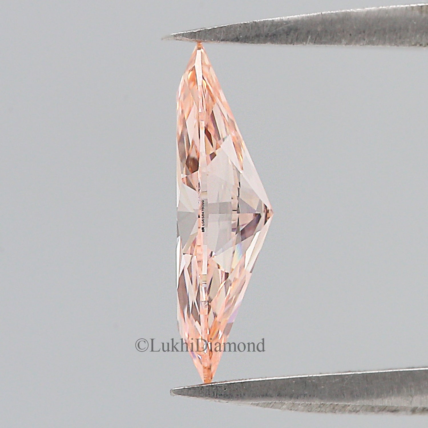 1.01 CT IGI Certified Marquise Brilliant Cut Fancy Vivid Pink Color VS1 Clarity Diamond Lab Grown CVD Diamond Lab Created Diamond L3206