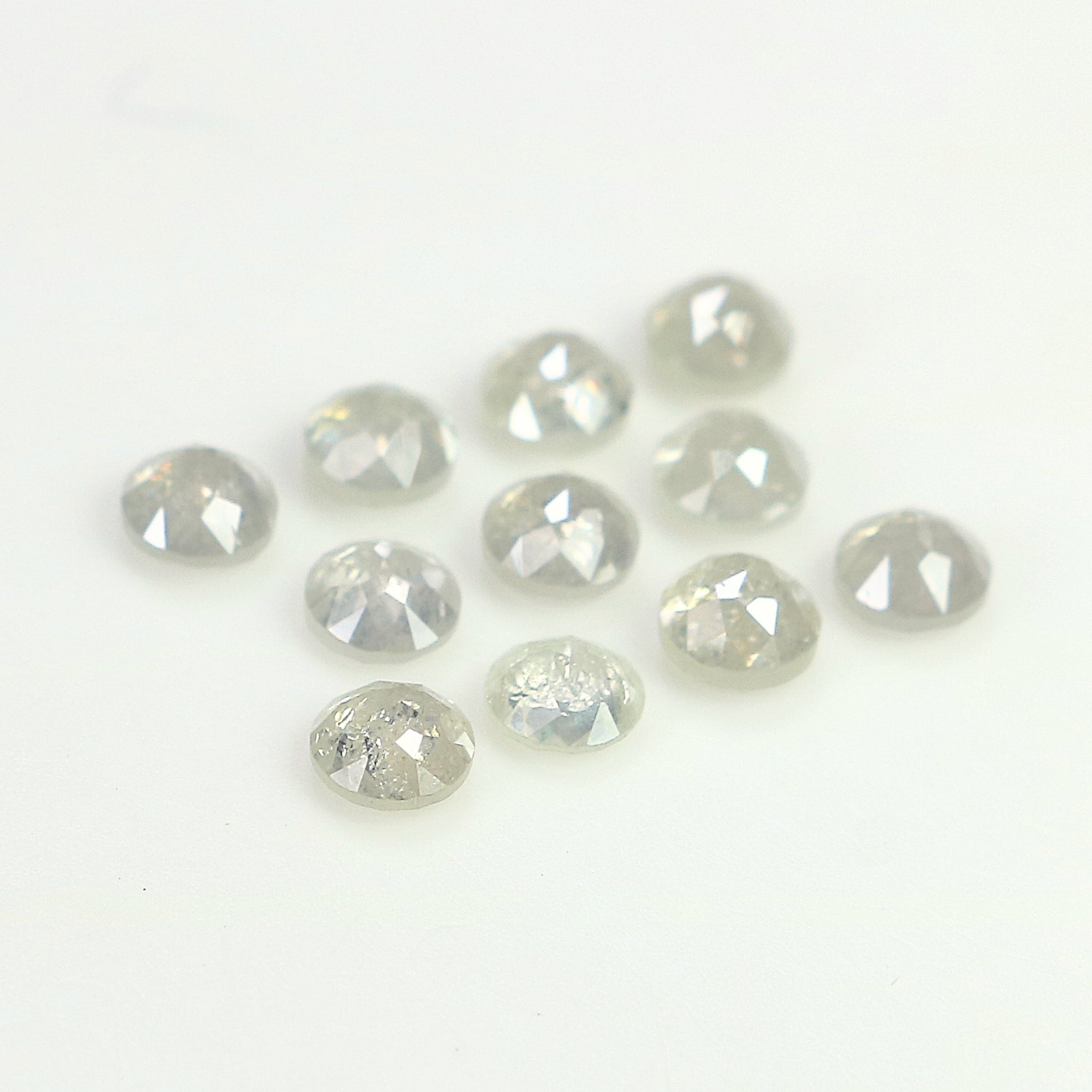 1.35 CT Natural Loose Round Rose Cut Diamond Grey Color Round Shape Diamond 2.90 MM Natural Loose Grey Color Round Rose Cut Diamond LQ3217