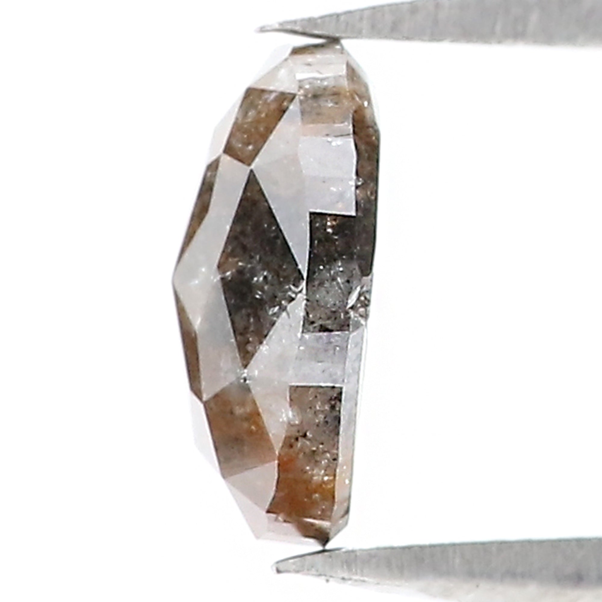 1.59 Ct Natural Loose Diamond, Oval Diamond, Black Diamond,Brown Diamond, Antique Diamond, Rustic Diamond, Real Diamond KDL325