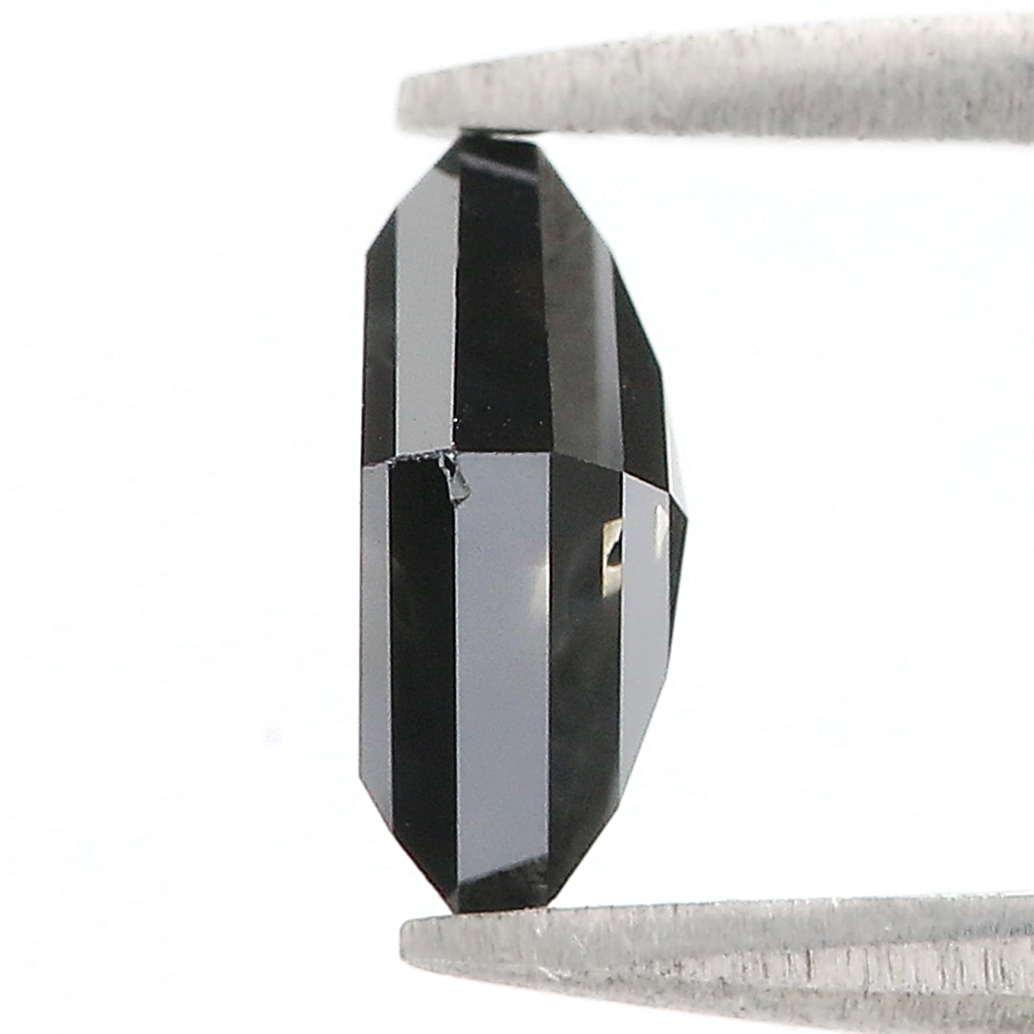 1.33 Ct IGI CERTIFIED Natural Loose Modified Princess Cut Diamond Black Color Diamond 5.85 MM Natural Black Color Princess Diamond QL8961