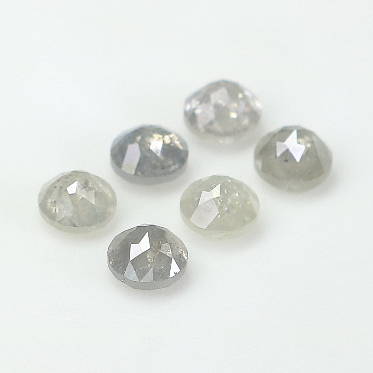 1.40 CT Natural Loose Round Rose Cut Diamond Grey Color Round Shape Diamond 3.50 MM Natural Loose Grey Color Round Rose Cut Diamond LQ3271