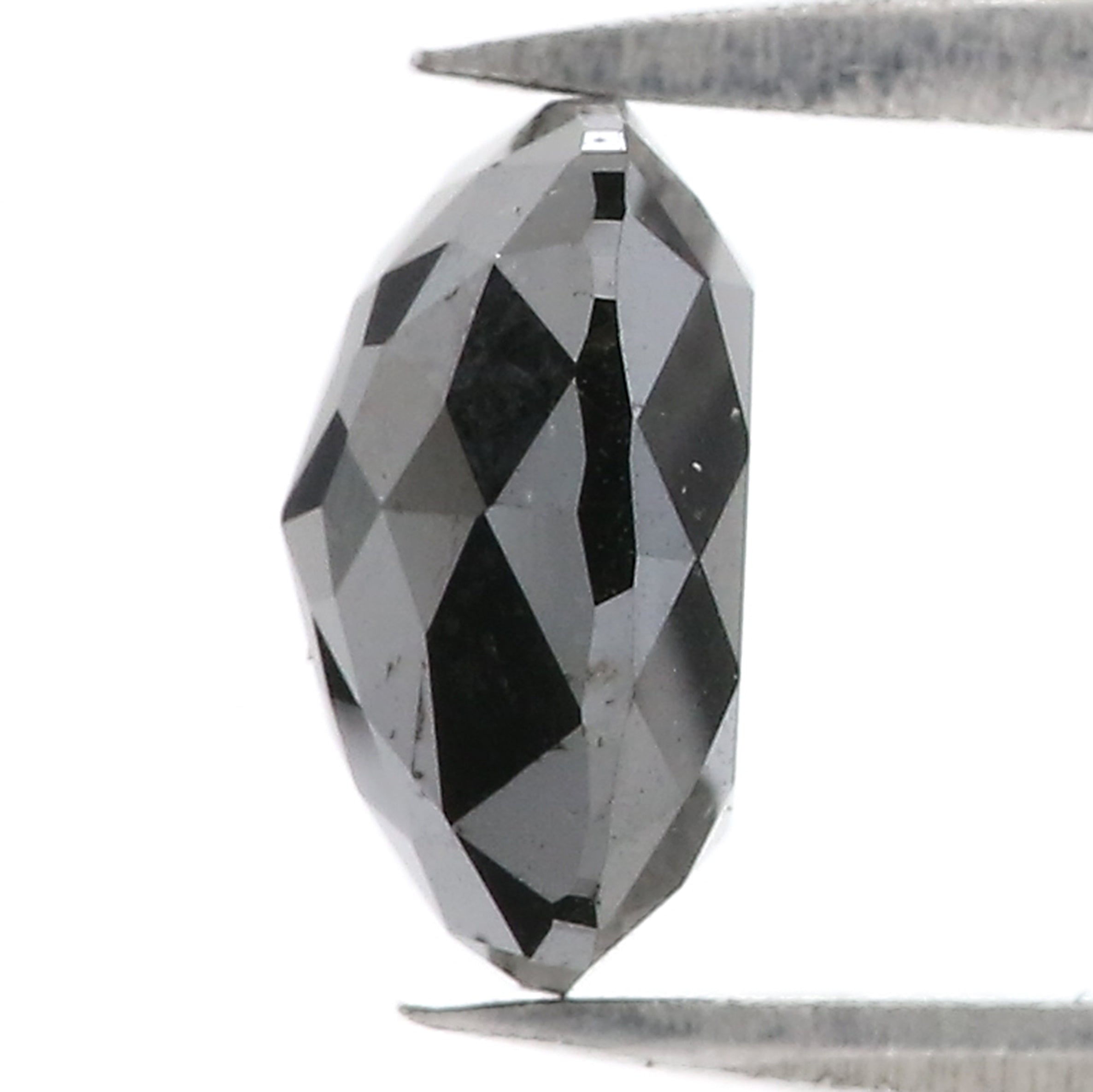 2.21 CT Natural Loose Cushion Shape Diamond Black Color Cushion Rose Cut Diamond 8.27 MM Natural Cushion Shape Black Color Diamond QL3068