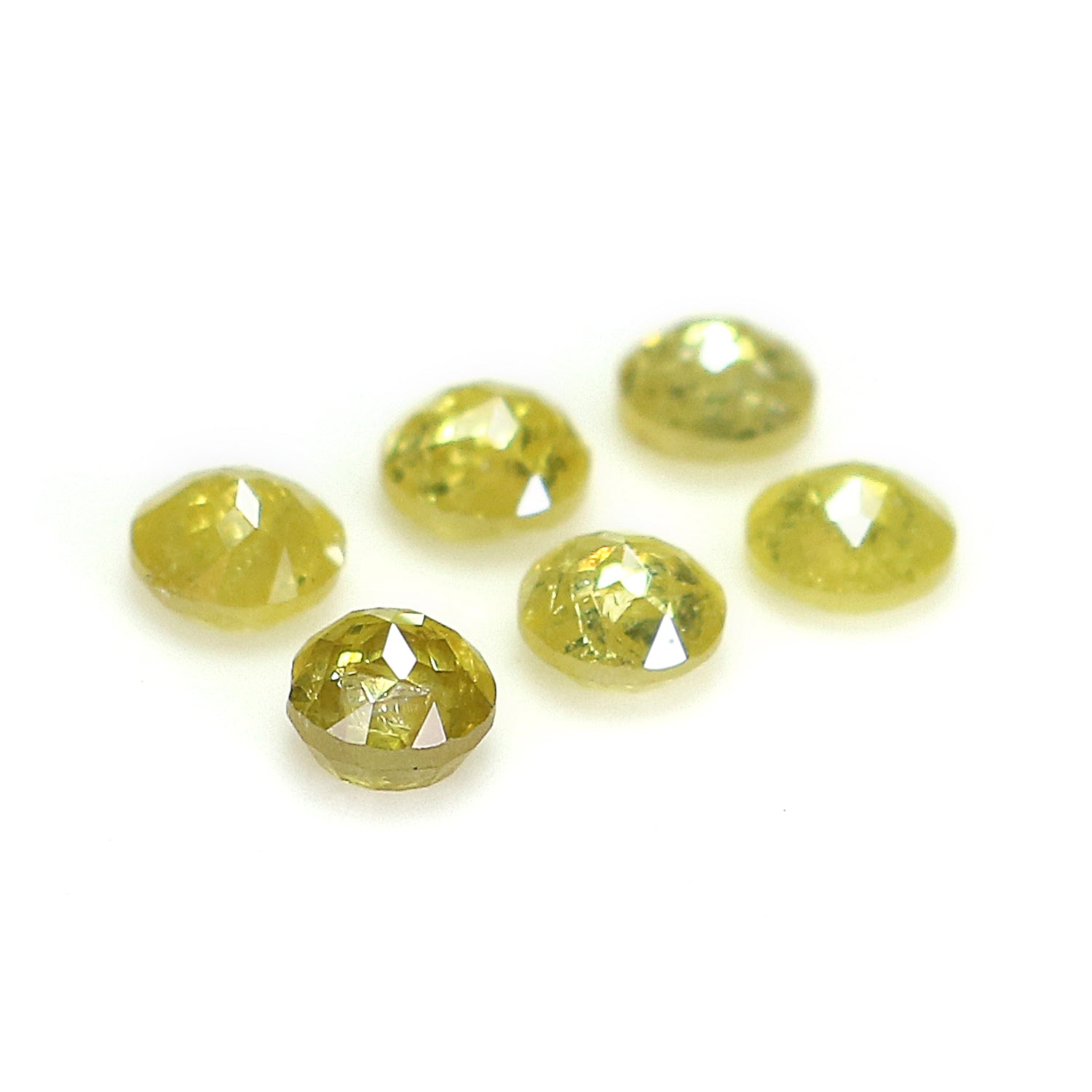 1.13 CT Natural Loose Round Rose Cut Diamond Yellow Color Round Shape Diamond 3.40 MM Natural Yellow Color Round Rose Cut Diamond LQ3272