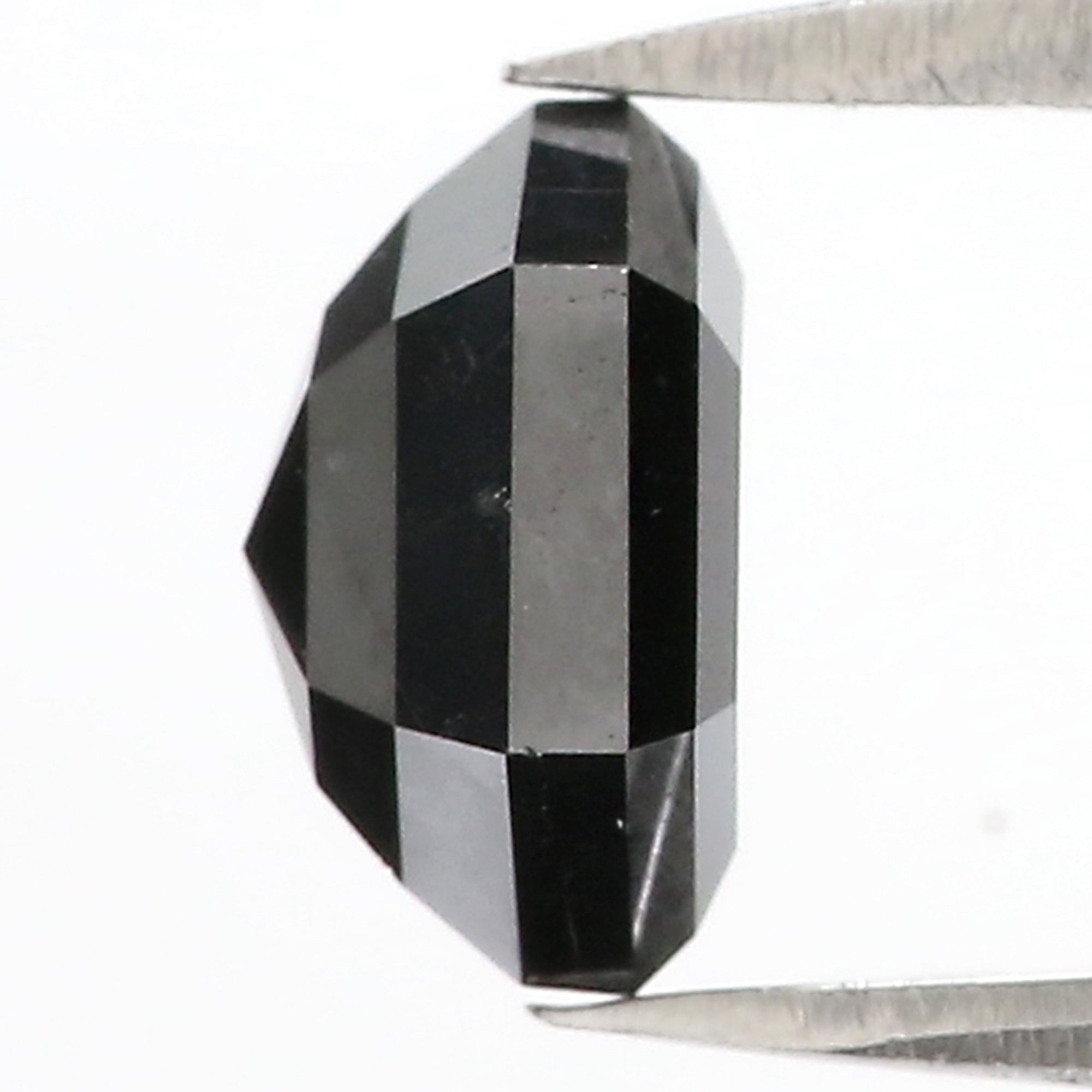 2.28 CT Natural Loose Hexagon Shape Diamond Black Hexagon Rose Cut Diamond 8.50 MM Natural Loose Black Color Hexagon Rose Cut Diamond QL9576