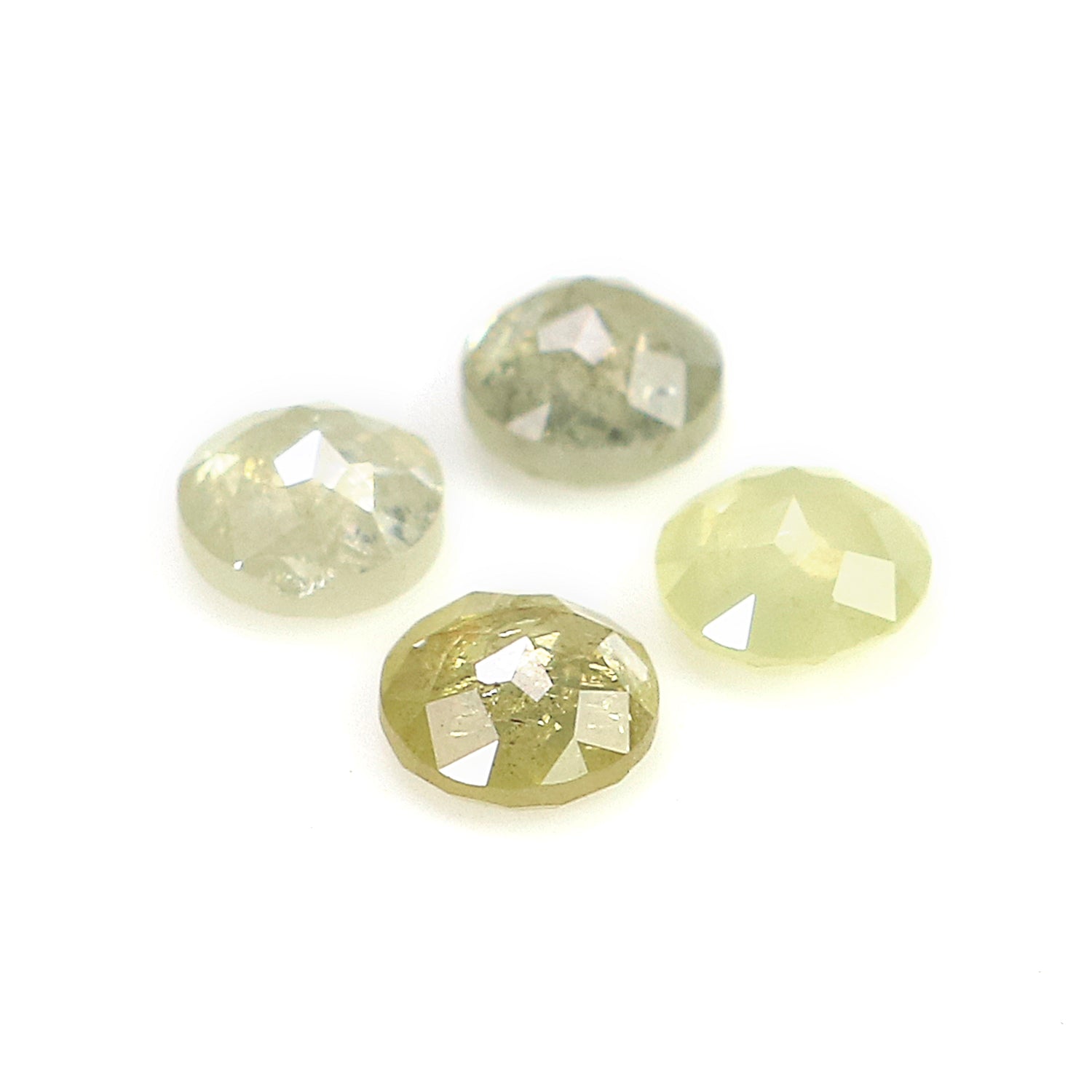 0.90 CT Natural Loose Round Rose Cut Diamond Yellow Color Round Shape Diamond 3.50 MM Natural Loose Grey Color Round Rose Cut Diamond LQ5038