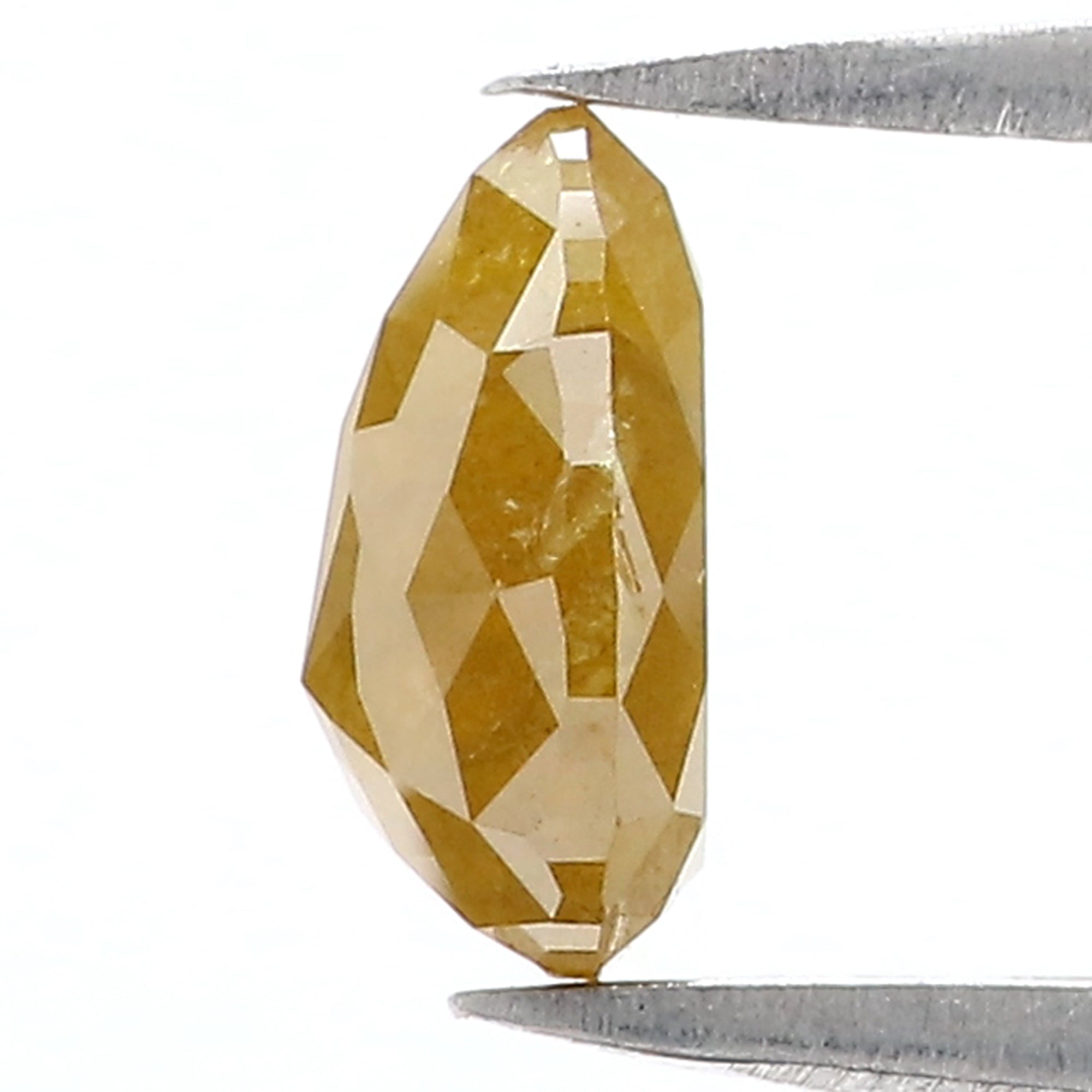 1.22 CT Natural Loose Pear Shape Diamond Yellow Color Pear Shape Diamond 7.85 MM Natural Loose Yellow Diamond Pear Rose Cut Diamond QL1620