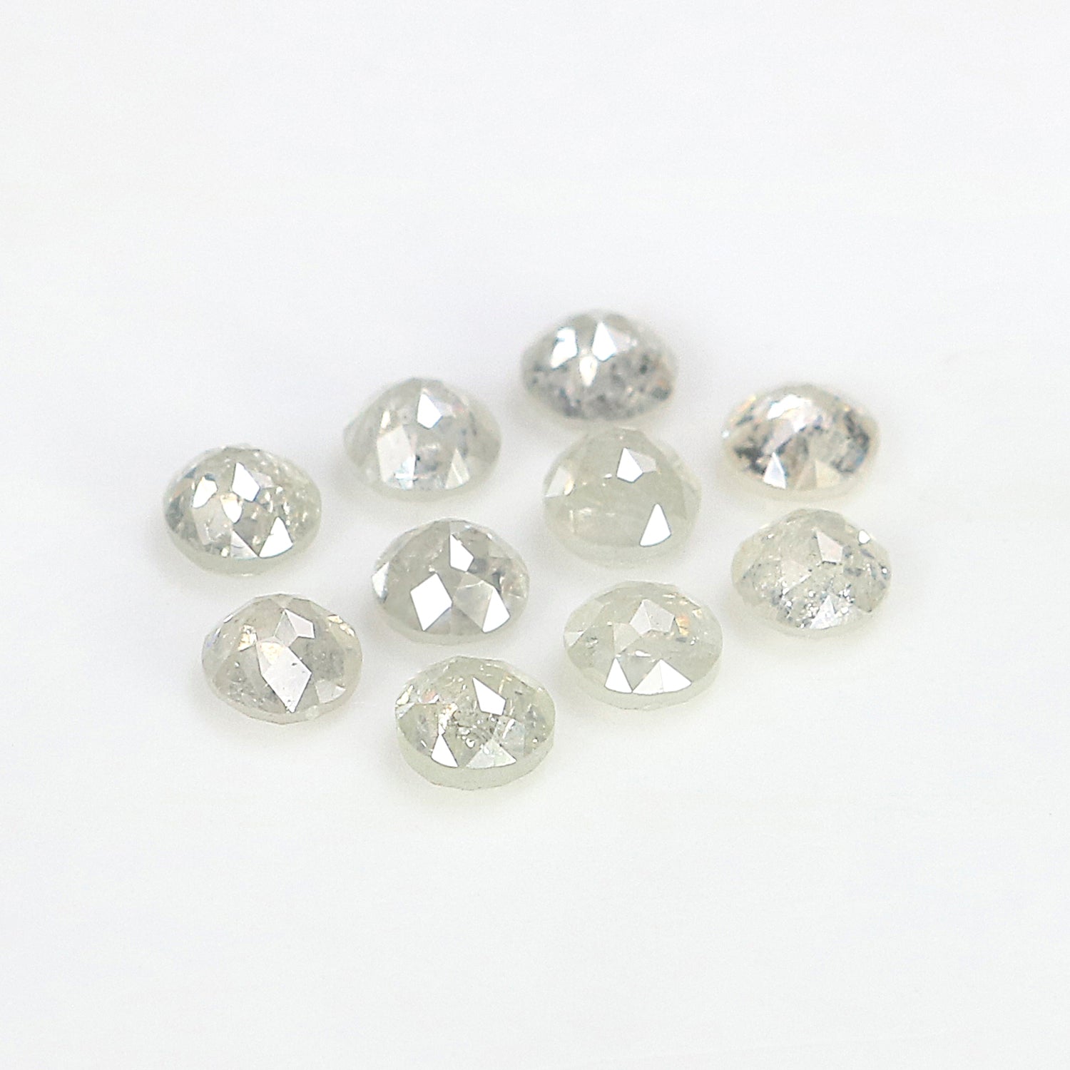 1.57 CT Natural Loose Round Rose Cut Diamond Grey Color Round Shape Diamond 3.05 MM Natural Loose Grey Color Round Rose Cut Diamond LQ3266