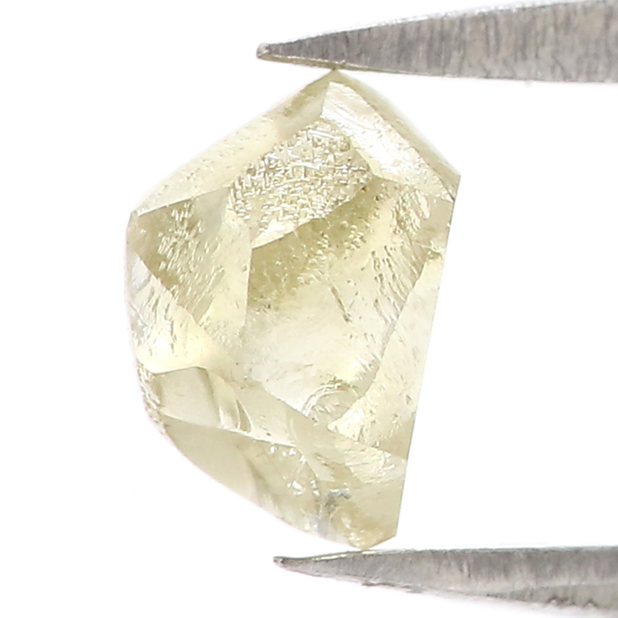 1.30 CT Natural Loose Rough Shape Diamond Light Yellow Color Rough Diamond 6.25 MM Natural Loose Yellow Diamond Rough Irregular Cut Diamond QL3124