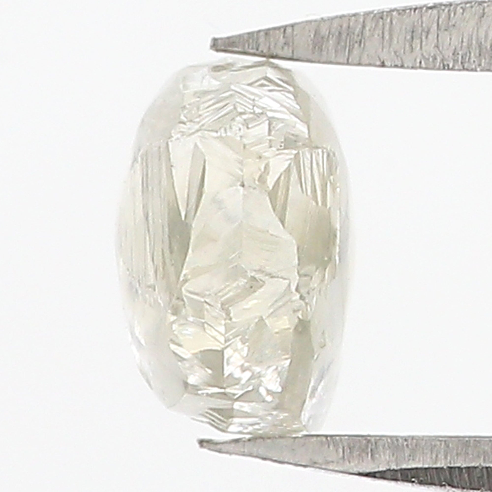 1.50 CT Natural Loose Rough Shape Diamond White Color Rough Diamond 6.35 MM Natural Loose White Diamond Rough Irregular Cut Diamond QL3119