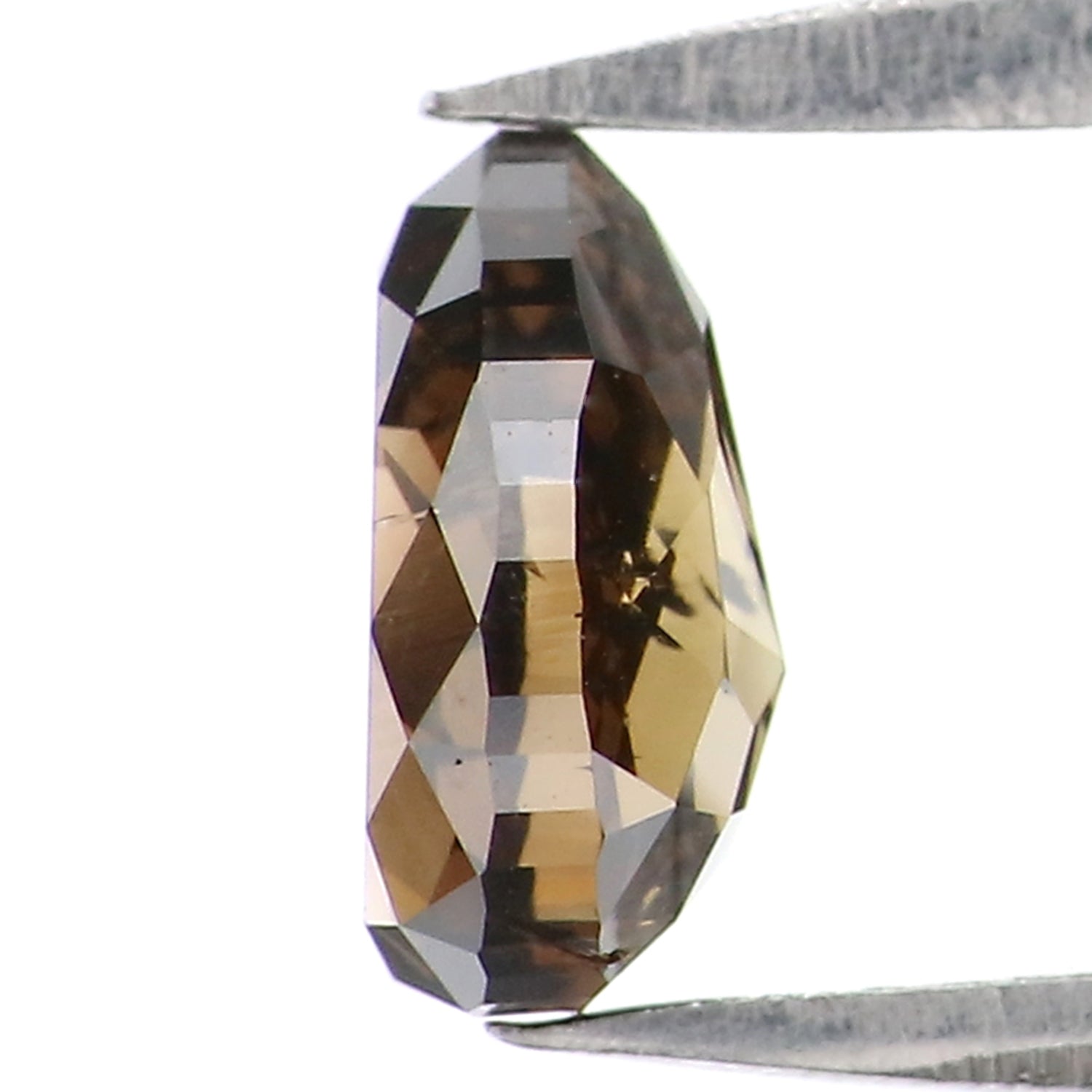 0.80 CT Natural Loose Pear Shape Diamond Black Brown Color Pear Cut Diamond 6.60 MM Natural Loose Pear Shape Rose Cut Diamond LQ8989