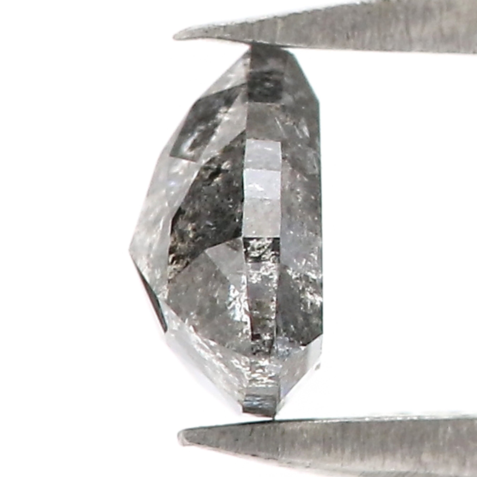 0.49 CT Natural Loose Triangle Shape Diamond Salt And Pepper Triangle Cut Diamond 5.10 MM Black Grey Triangle Shape Rose Cut Diamond QL3138