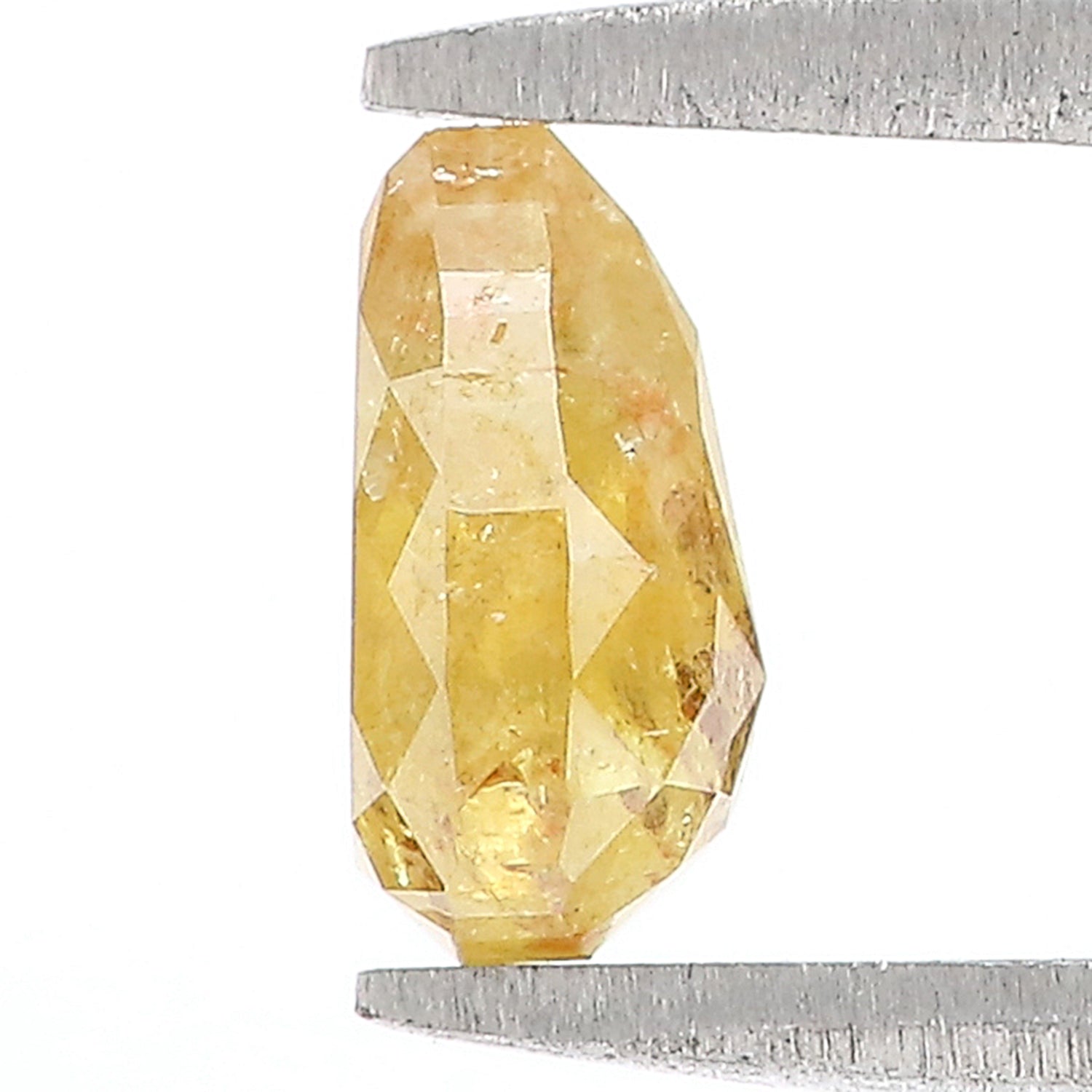 0.95 CT Natural Loose Pear Shape Diamond Yellow Color Pear Diamond 7.00 MM Natural Loose Yellow Color Diamond Pear Rose Cut Diamond LQ7651