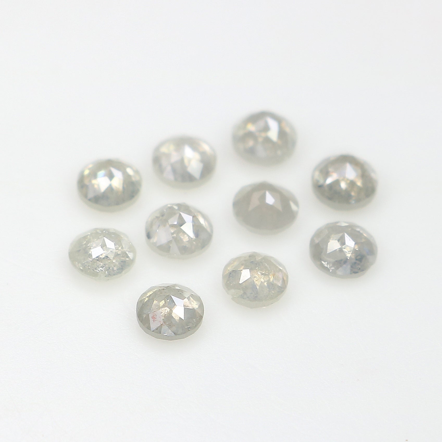 1.04 CT Natural Loose Round Rose Cut Diamond Grey Color Round Shape Diamond 2.60 MM Natural Loose Grey Color Round Rose Cut Diamond LQ3182