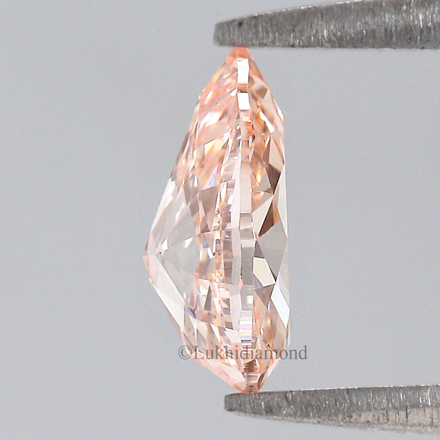 1.01 CT IGI Certified Pear Modified Brilliant Cut Diamond Fancy Vivid Pink Color VS2 Clarity Lab Grown CVD Diamond Lab Created Diamond L3226