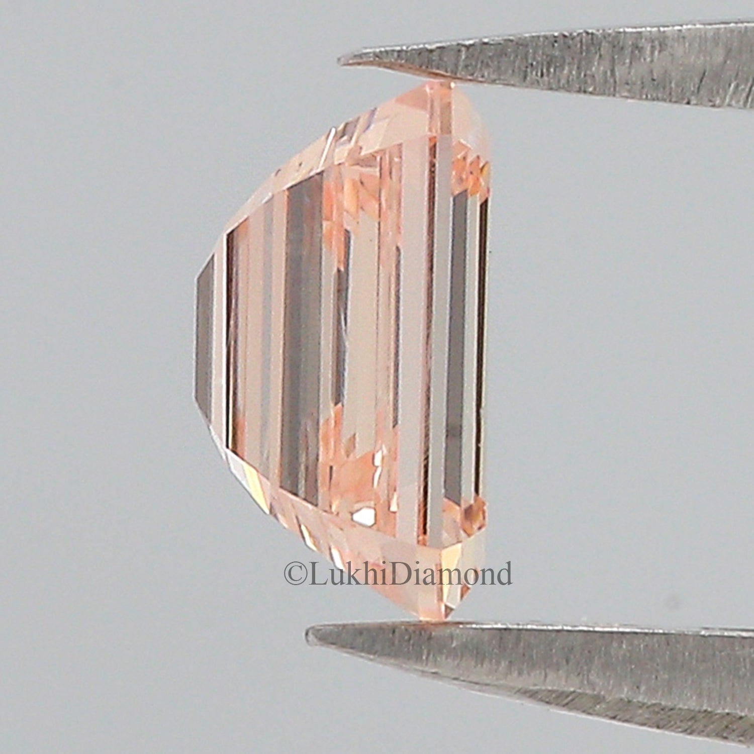 1.02 CT IGI Certified Emerald Cut Fancy Intense Pink Color VS2 Clarity Diamond Lab Grown Diamond Lab Created Emerald CVD Diamond L3199