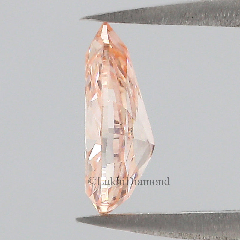 1.00 CT IGI Certified Pear Modified Brilliant Cut Diamond Fancy Vivid Pink Color VS2 Clarity Lab Grown CVD Diamond Lab Created Diamond L3205