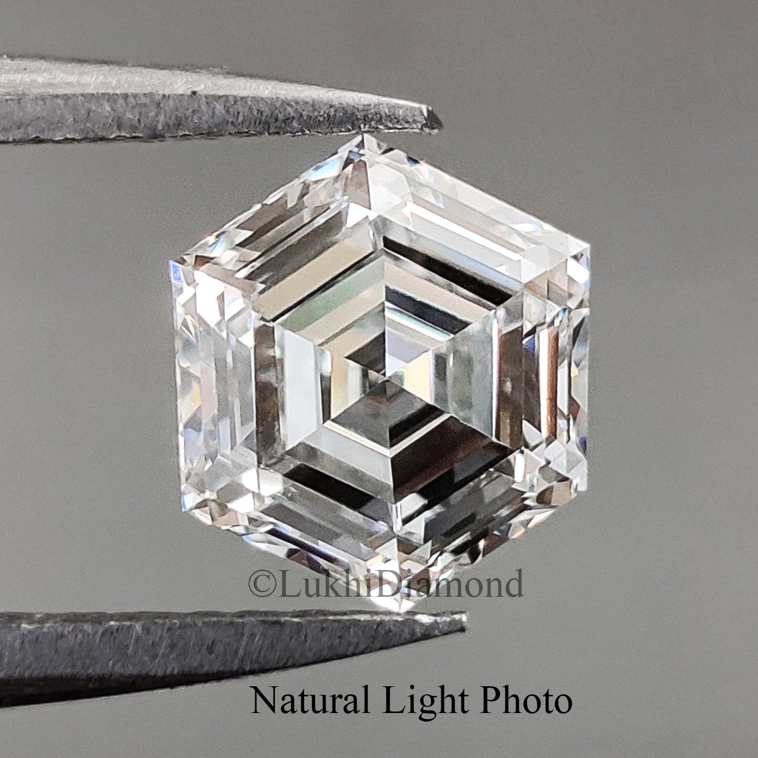 1.01 CT IGI Certified Hexagonal Step Cut Diamond White - D Color VVS2 Clarity Lab Grown Diamond Lab Created Diamond Hexagon CVD Diamond Q191