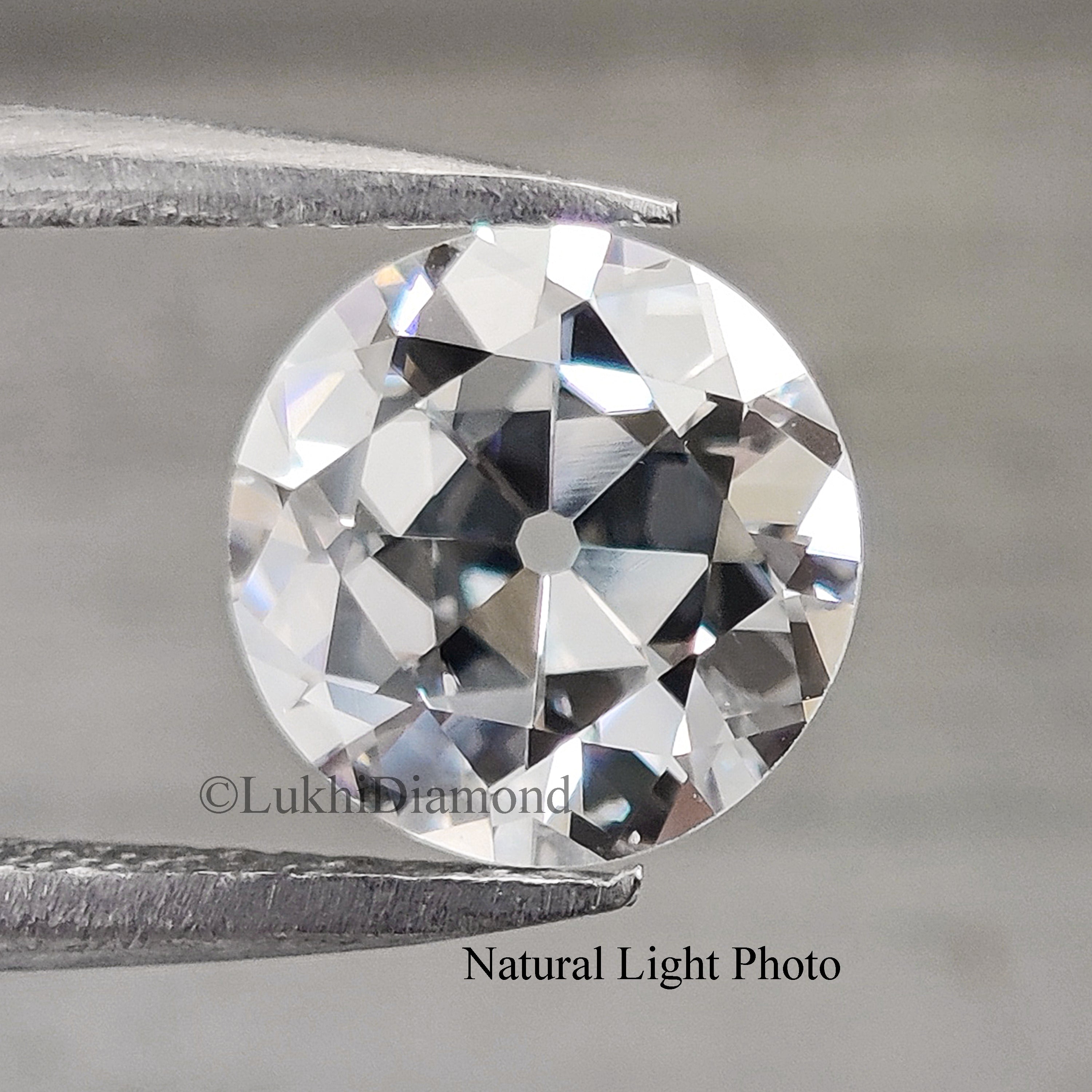 1.52 CT IGI Certified Old European Cut Diamond White - F Color VVS2 Clarity Lab Grown Diamond Lab Crated Round Old Cut CVD Diamond Q179