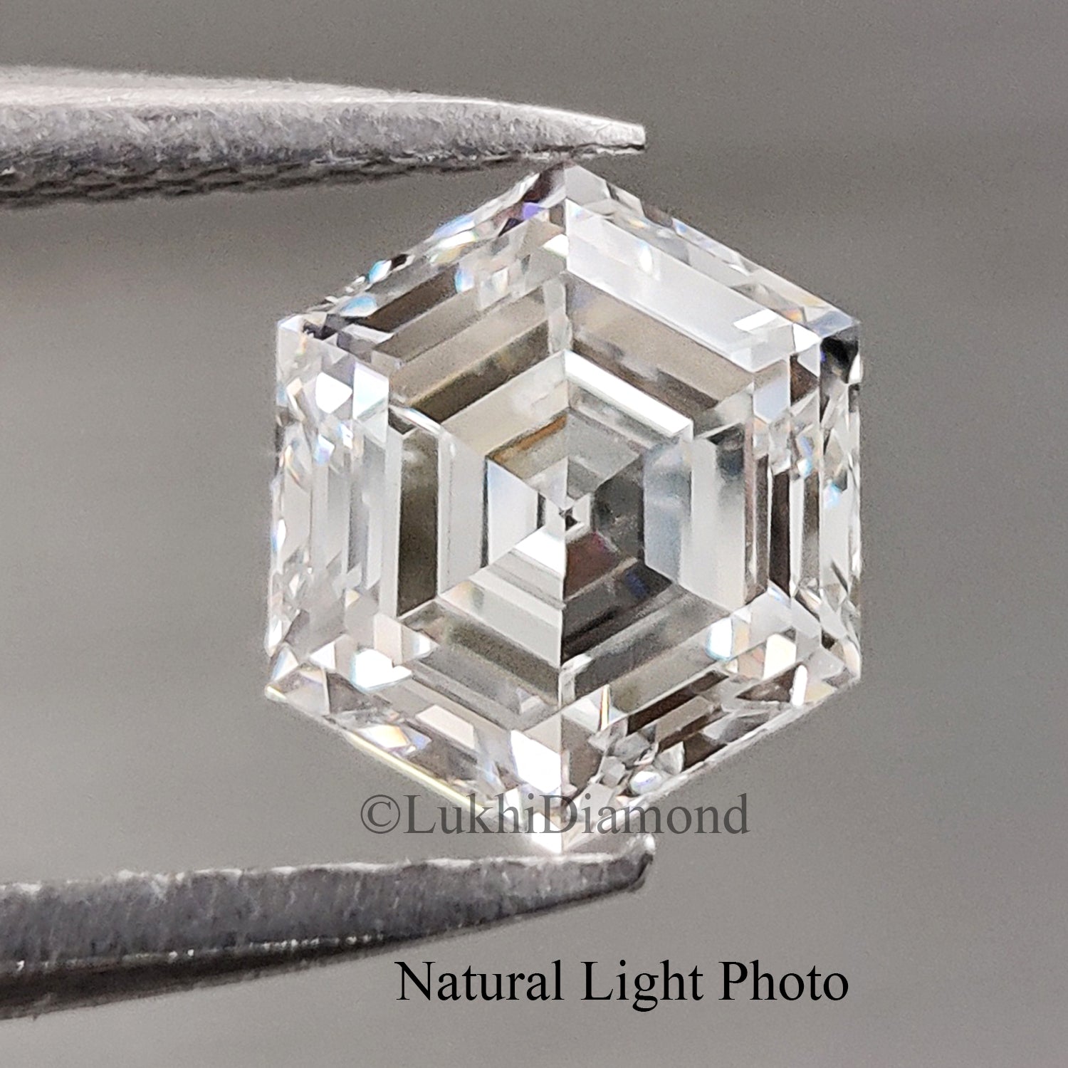 1.07 CT IGI Certified Hexagonal Step Cut Diamond White - D Color VVS2 Clarity Lab Grown Diamond Lab Created Diamond Hexagon CVD Diamond Q190