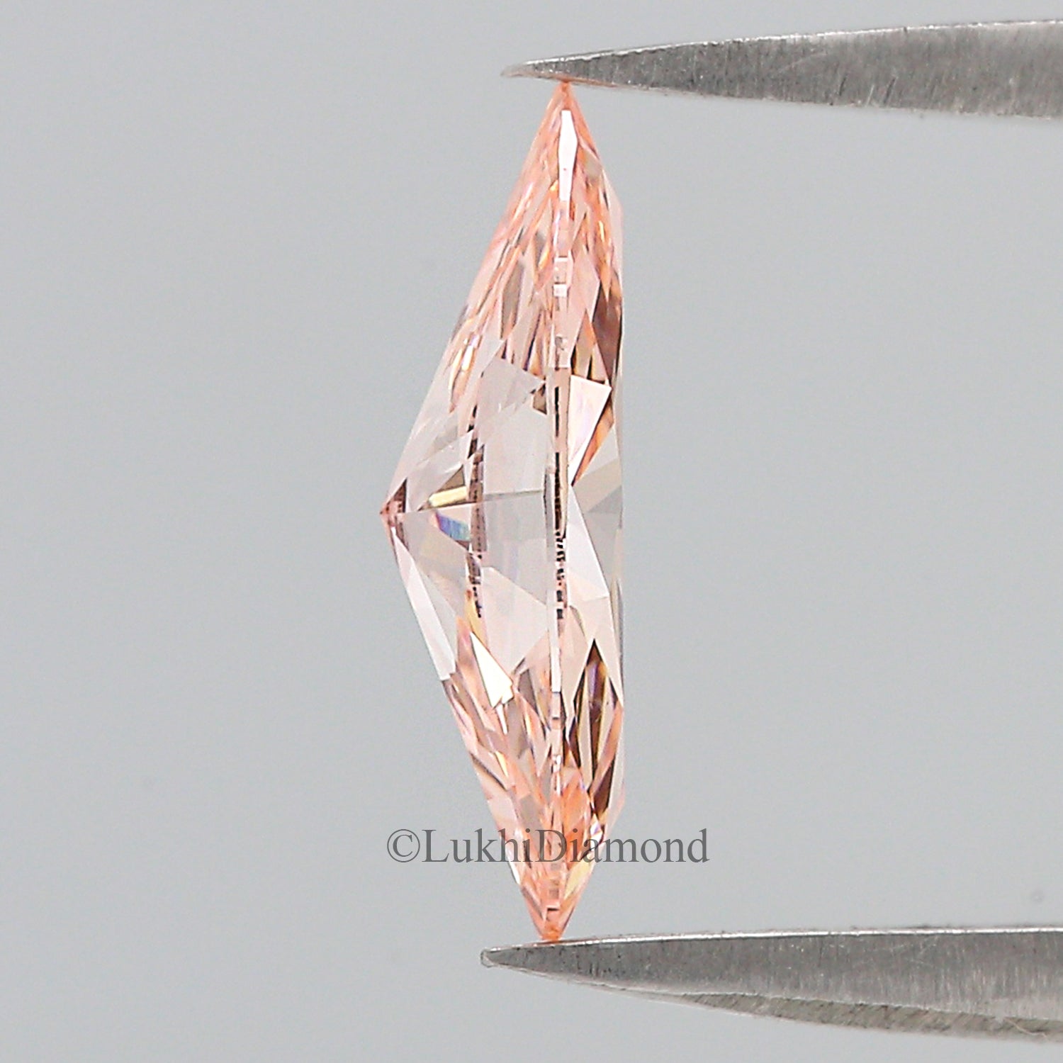 1.01 CT IGI Certified Marquise Brilliant Cut Fancy Vivid Pink Color VS1 Clarity Diamond Lab Grown CVD Diamond Lab Created Diamond L3206