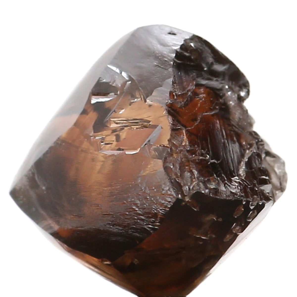 2.56 CT Natural Loose Rough Shape Diamond Brown Color Rough Cut Diamond 6.80 MM Natural Brown Color Rough Irregular Cut Diamond QLB6307