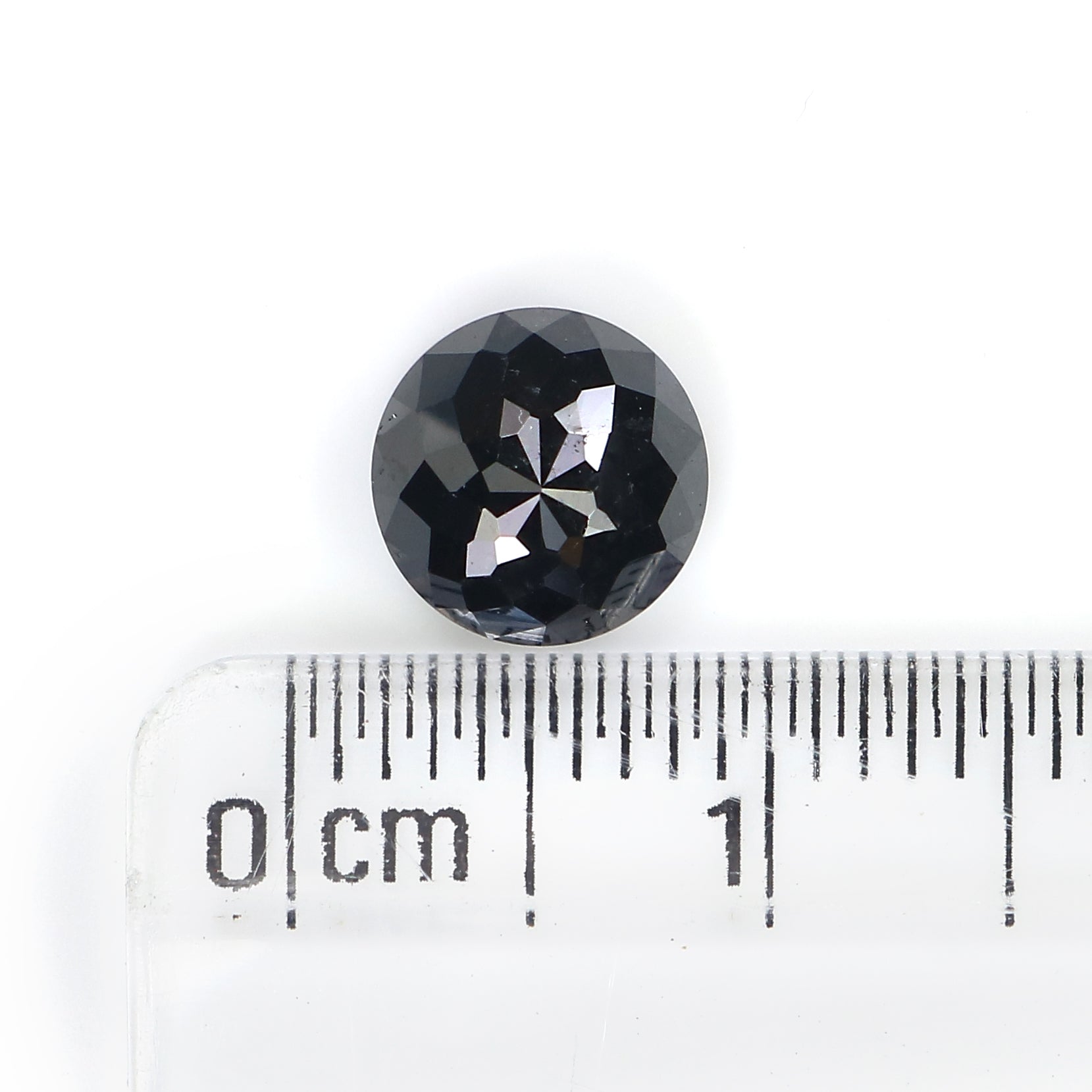 1.71 CT Natural Loose Round Rose Cut Diamond Black Color Round Shape Diamond 7.00 MM Natural Loose Black Color Round Rose Cut Diamond LQ6839