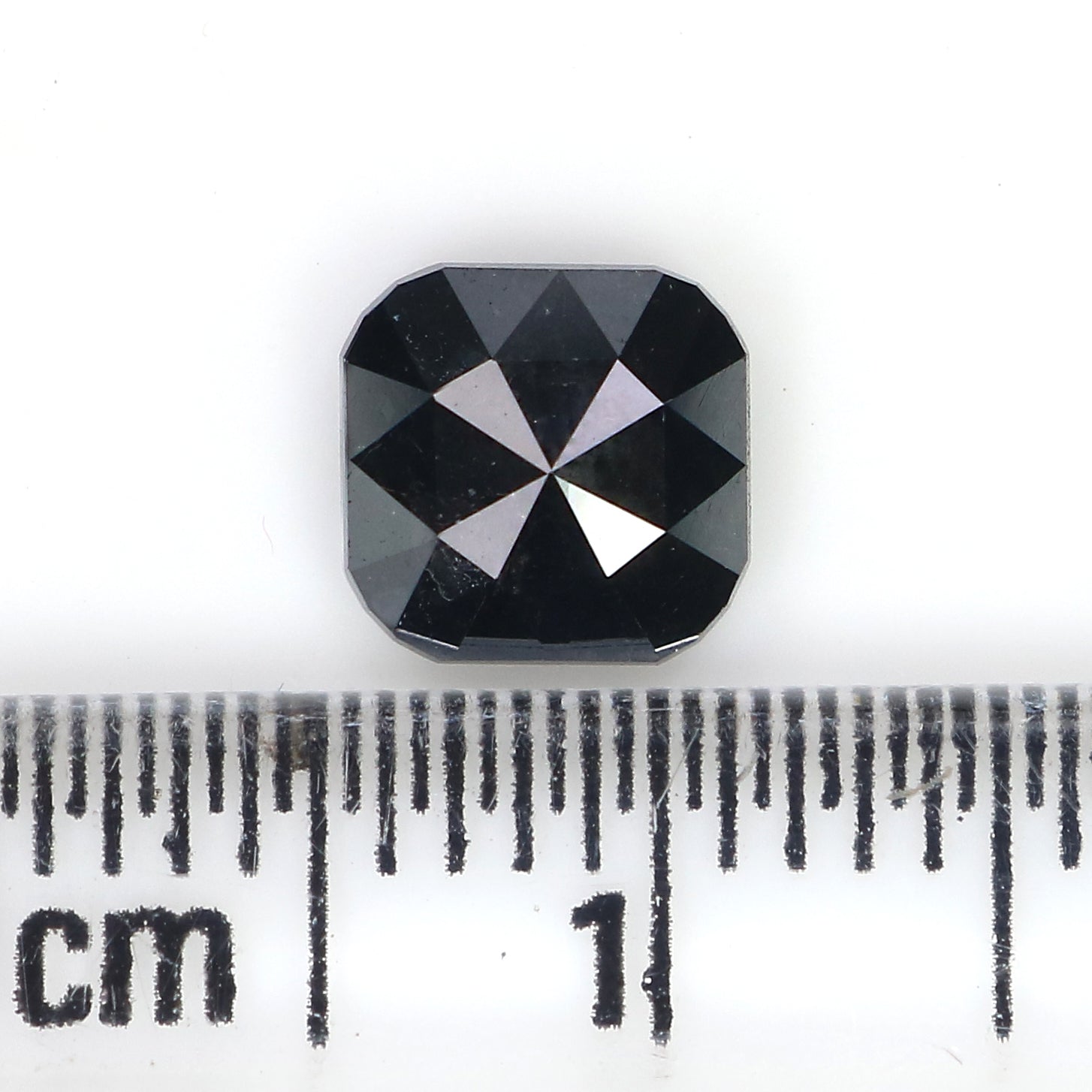 0.88 CT Natural Loose Cushion Shape Diamond Black Color Cushion Diamond 6.00 MM Natural Diamond Cushion Shape Rose Cut Diamond QL3140