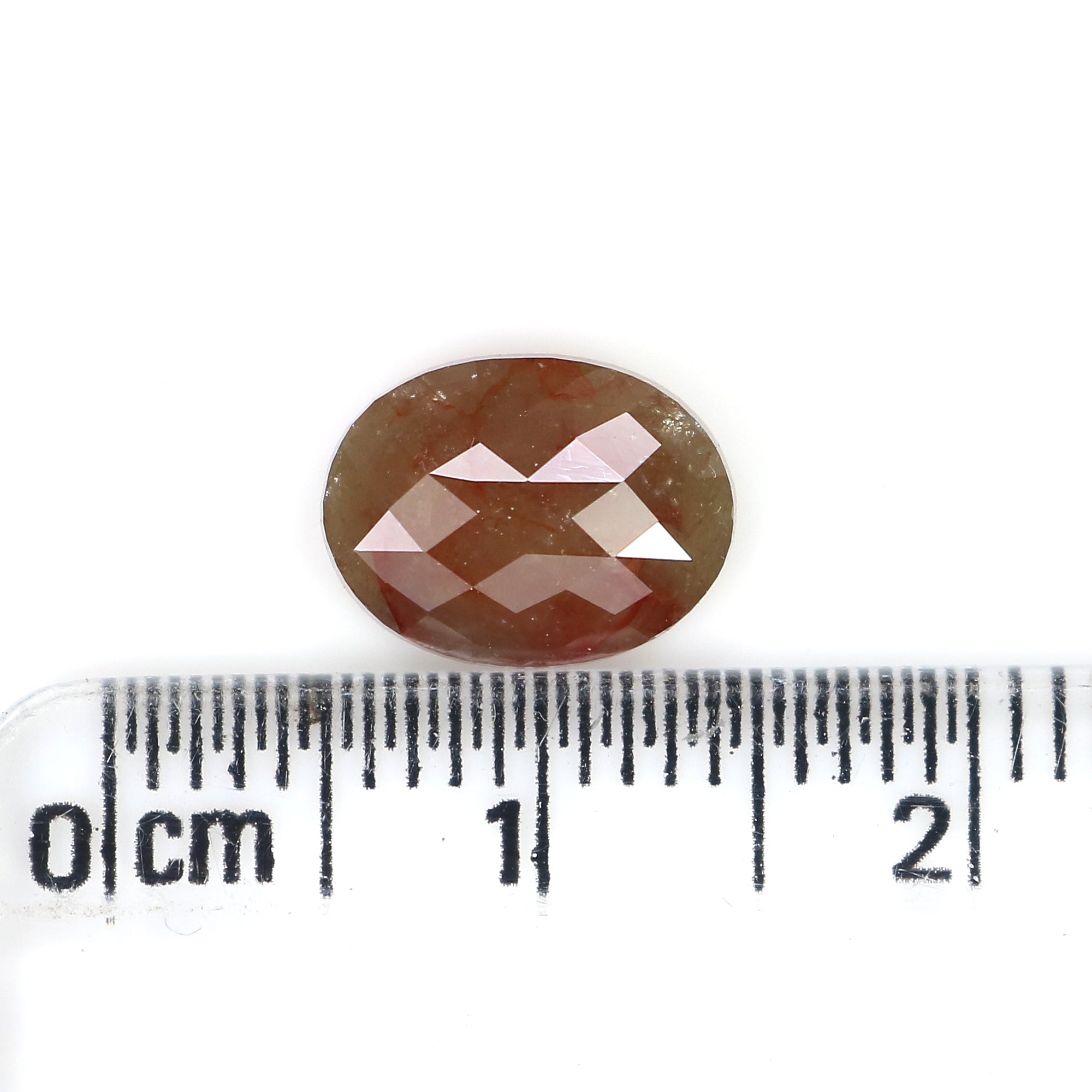 2.27 Ct Natural Loose Diamond Oval Grey Brown Color I3 Clarity 9.60 MM KDL7876