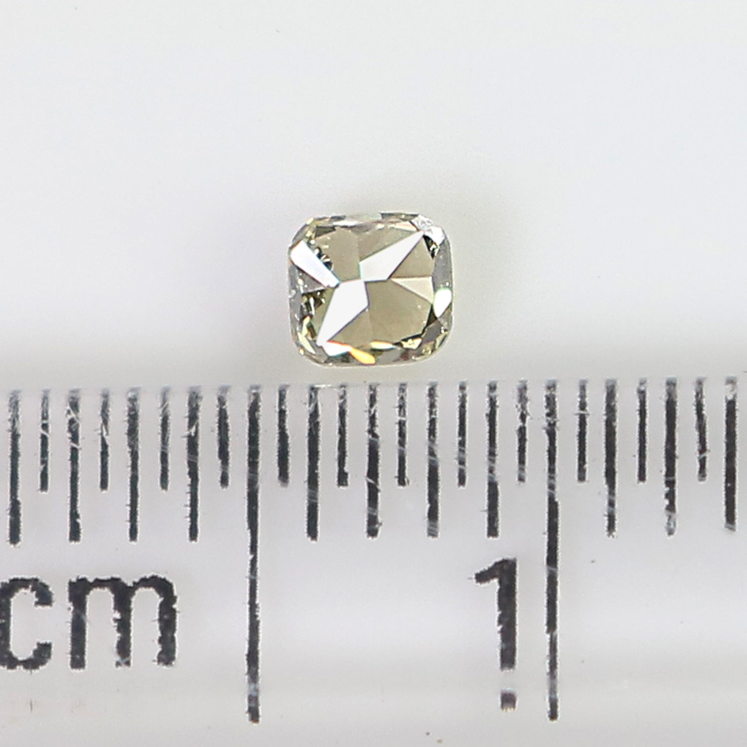 Natural Loose Diamond Cushion Brown Yellow Color SI2 Clarity 2.80 MM 0.11 Ct KR1169