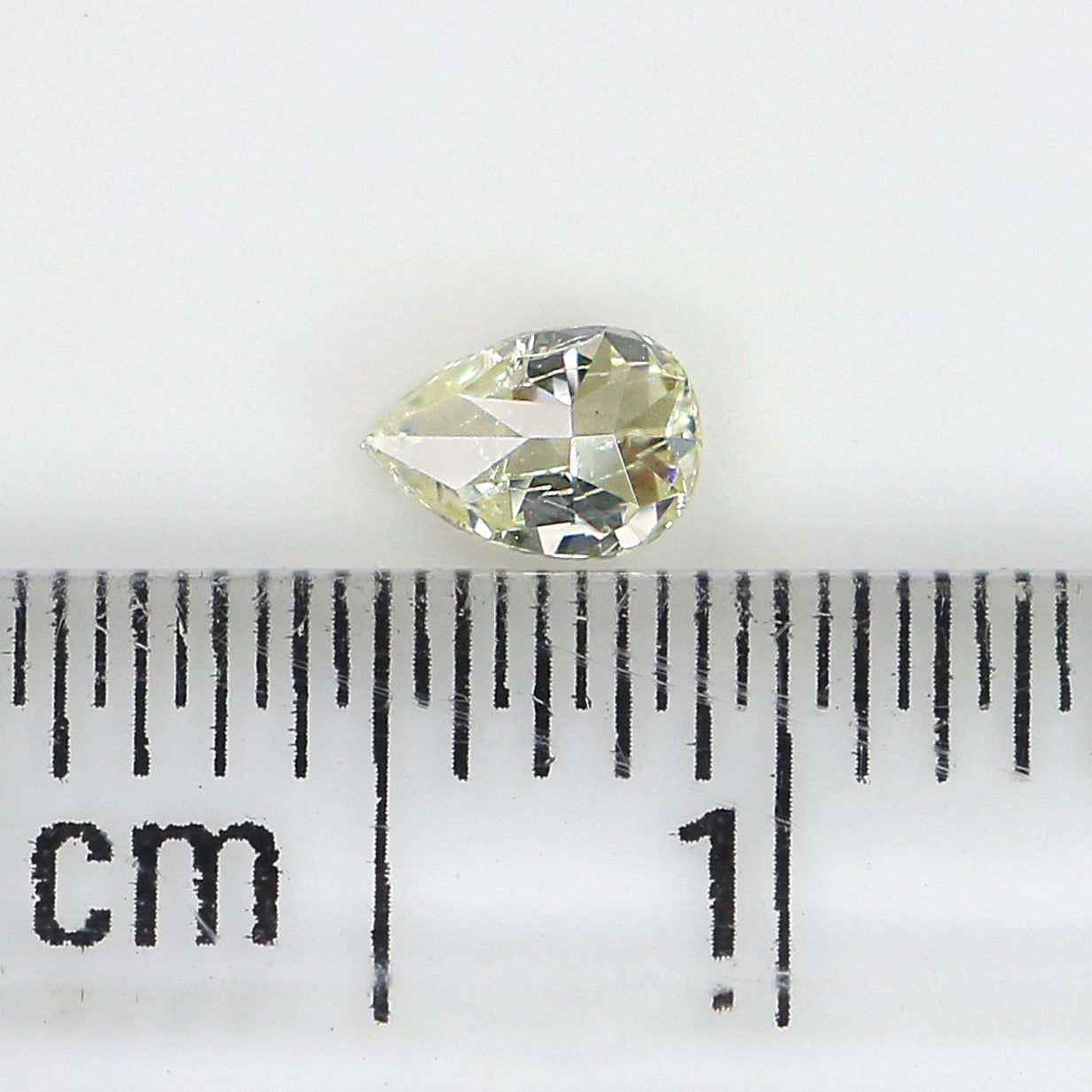 0.19 CT Natural Loose Diamond, Pear Diamond, Yellow Diamond, Rustic Diamond, Pear Cut Diamond, Fancy Color Diamond KR897