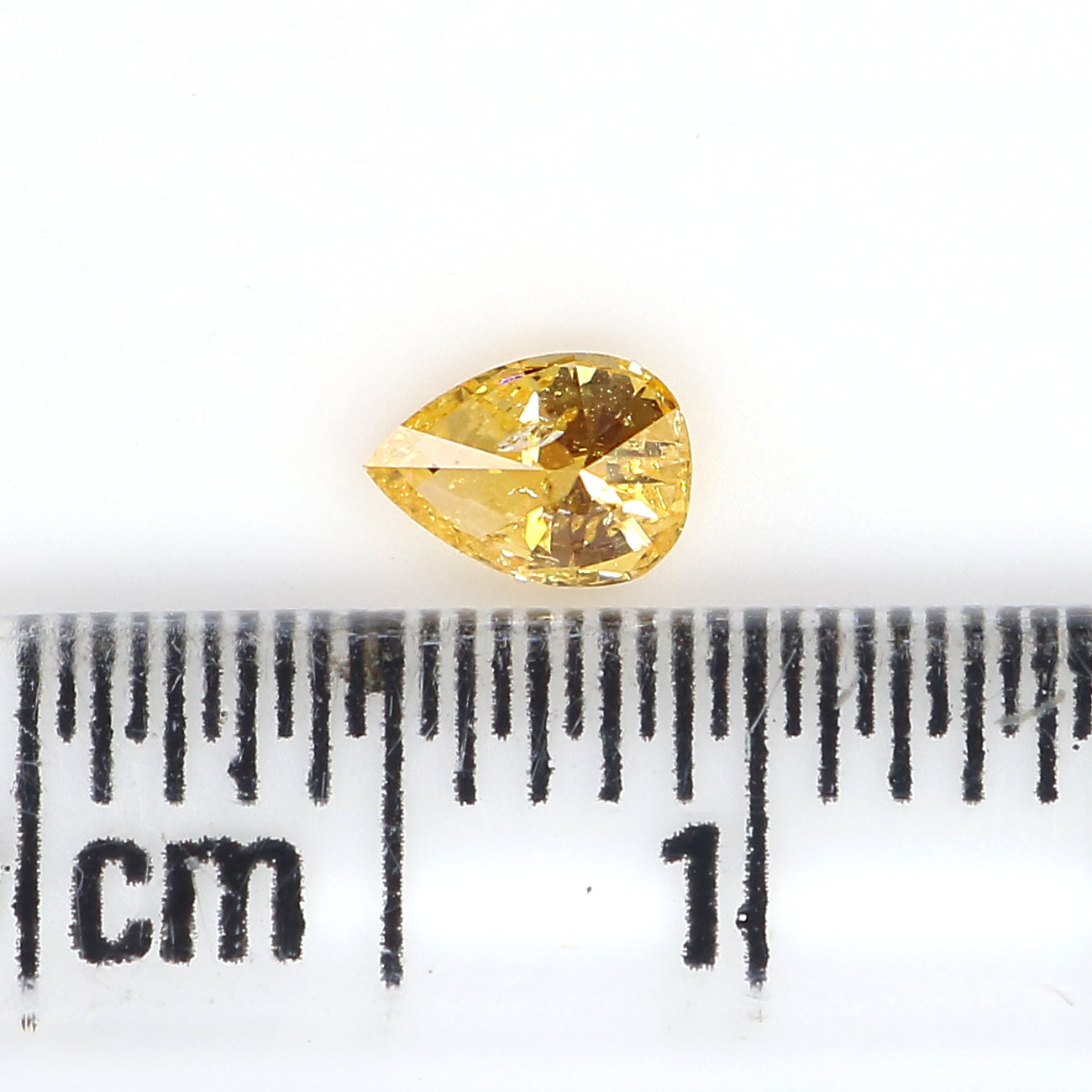 0.20 Ct Natural Loose Pear Shape Diamond Orange Color Pear Cut Diamond 4.50 MM Natural Loose Orange Color Pear Brilliant Cut Diamond QL5669