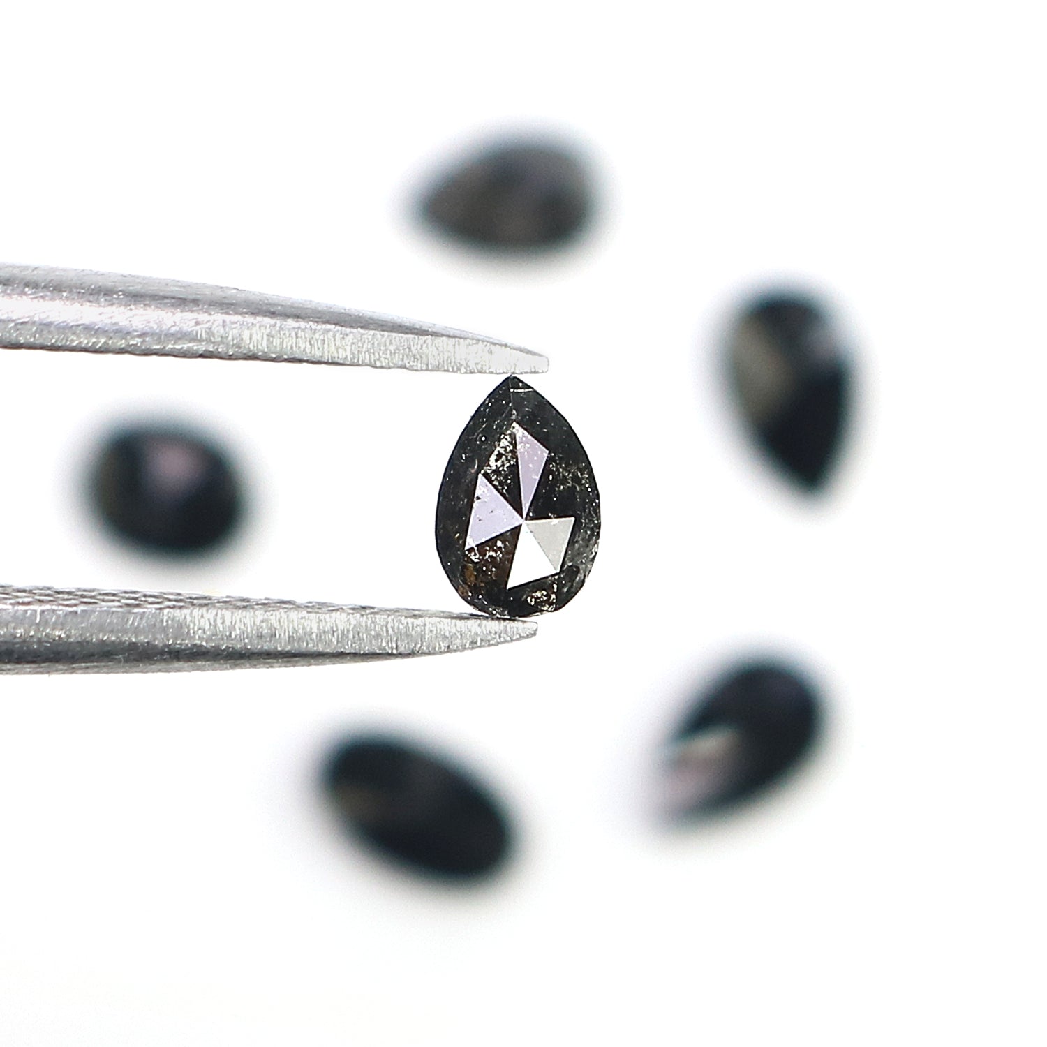 1.19 CT Natural Loose Mix Shape Diamond Black Color Mix Shape Diamond 4.00 MM Natural Loose Black Color Mix Shape Rose Cut Diamond LQ9126