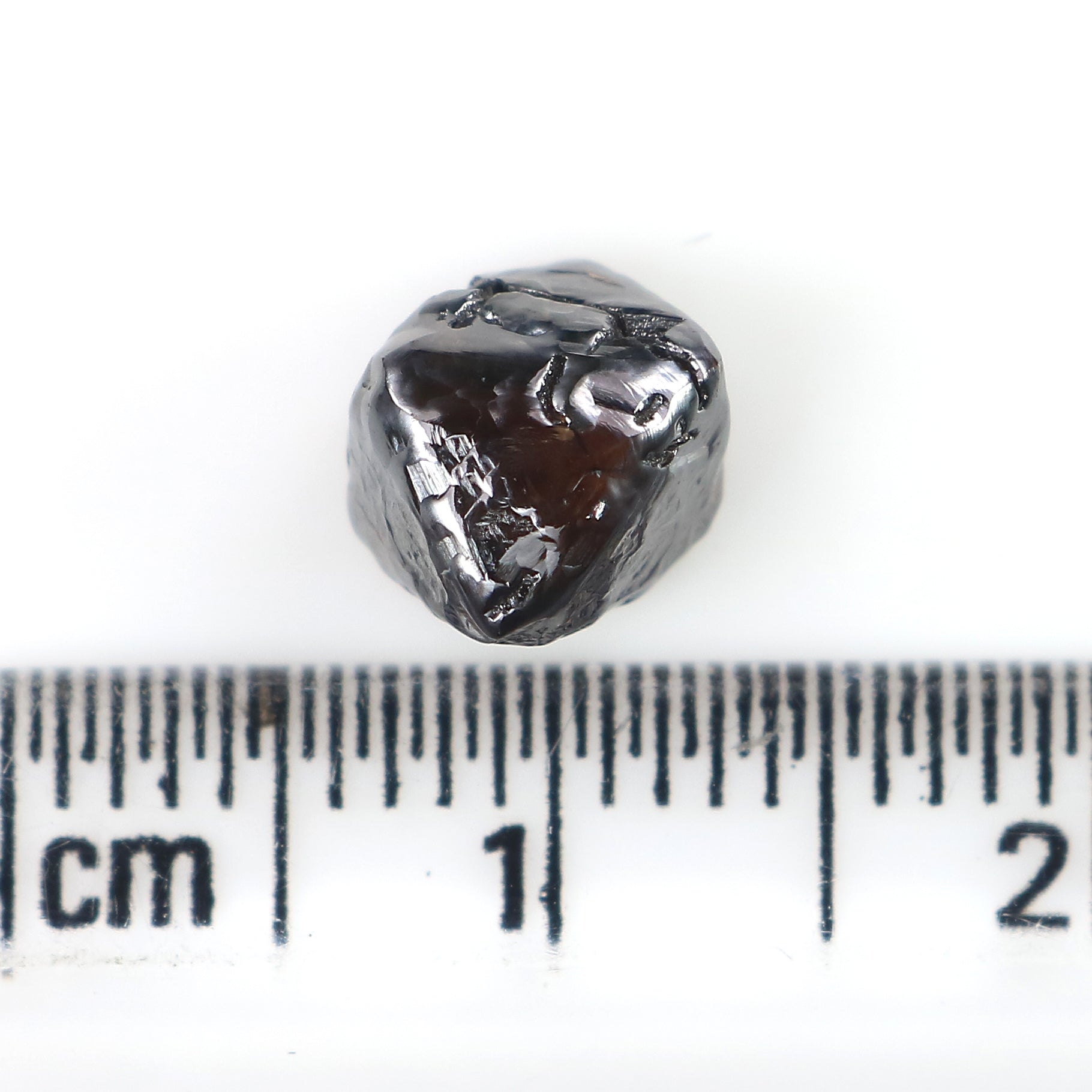 2.51 CT Natural Loose Rough Shape Diamond Brown Color Rough Cut Diamond 8.20 MM Natural Loose Black Color Rough Irregular Cut Diamond LQ3159