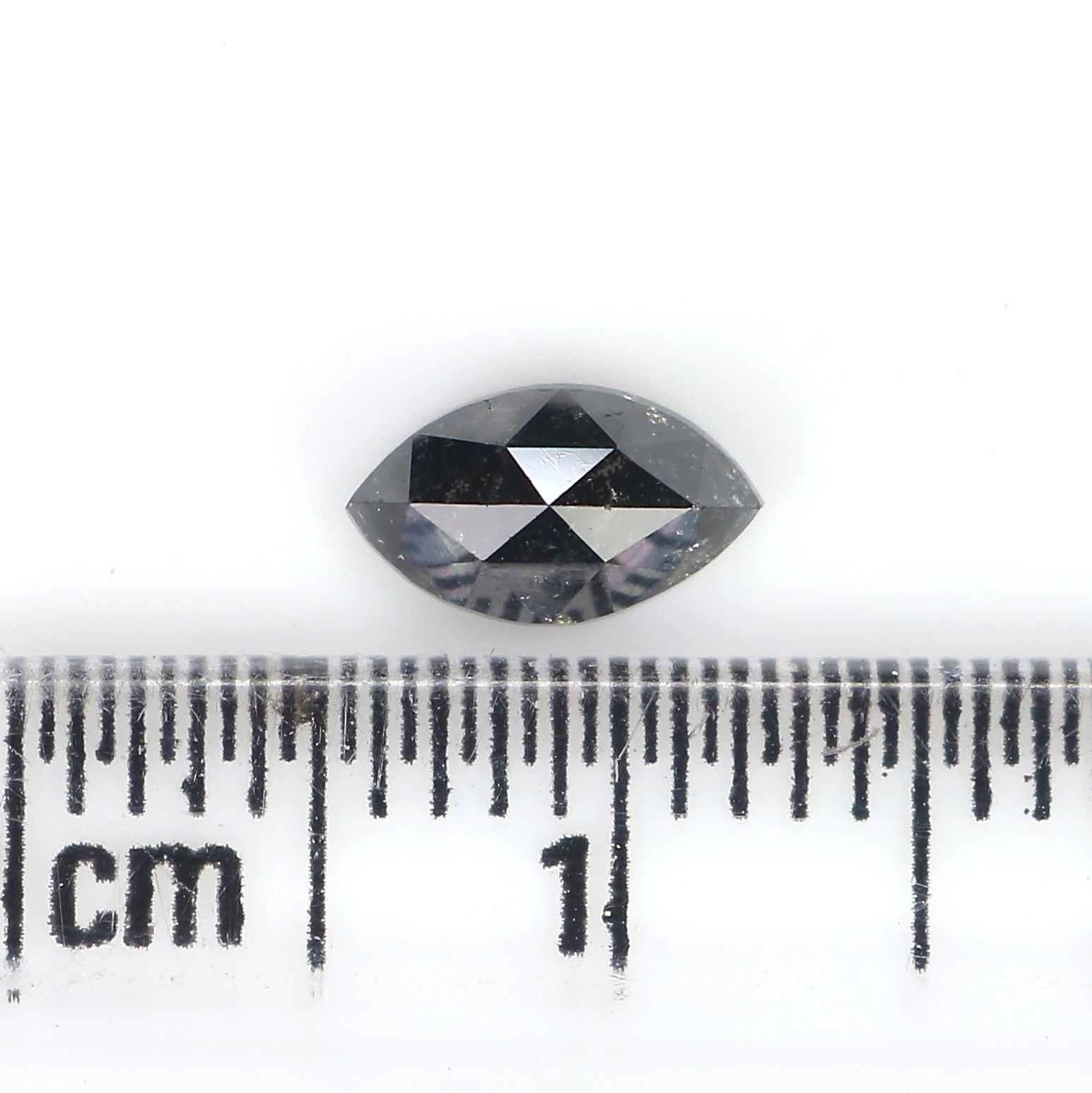 0.61 CT Natural Loose Marquise Shape Diamond Salt And Pepper Marquise Rose Cut Diamond 6.95 MM Black Grey Color Marquise Cut Diamond QL3137