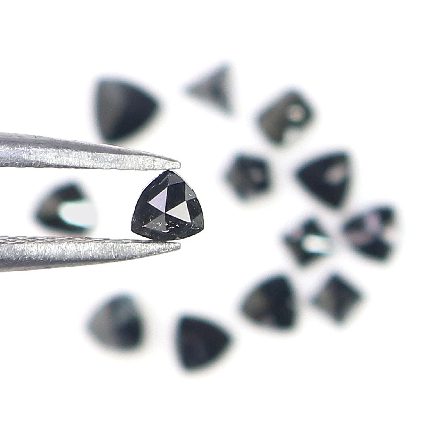 1.14 CT Natural Loose Mix Shape Diamond Black Color Mix Shape Diamond 2.15 MM Natural Loose Black Color Mix Shape Rose Cut Diamond LQ1847