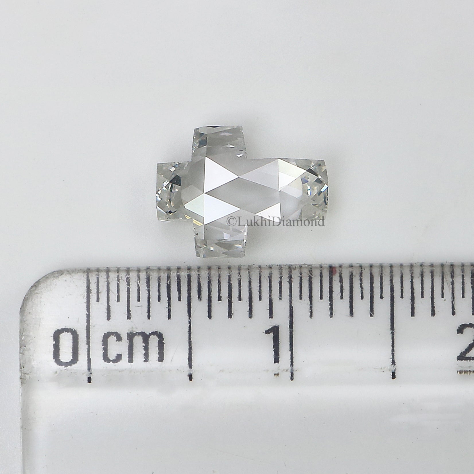 1.33 CT Lab Grown Cross Cut Diamond White - E Color VS1 Clarity Diamond Lab Grown Diamond CVD Diamond Lab Created Rose Cut Diamond L3259