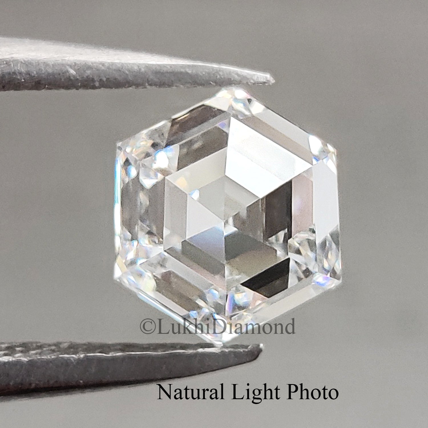 1.01 CT IGI Certified Hexagonal Step Cut Diamond White - D Color VVS2 Clarity Lab Grown Diamond Lab Created Diamond Hexagon CVD Diamond Q191