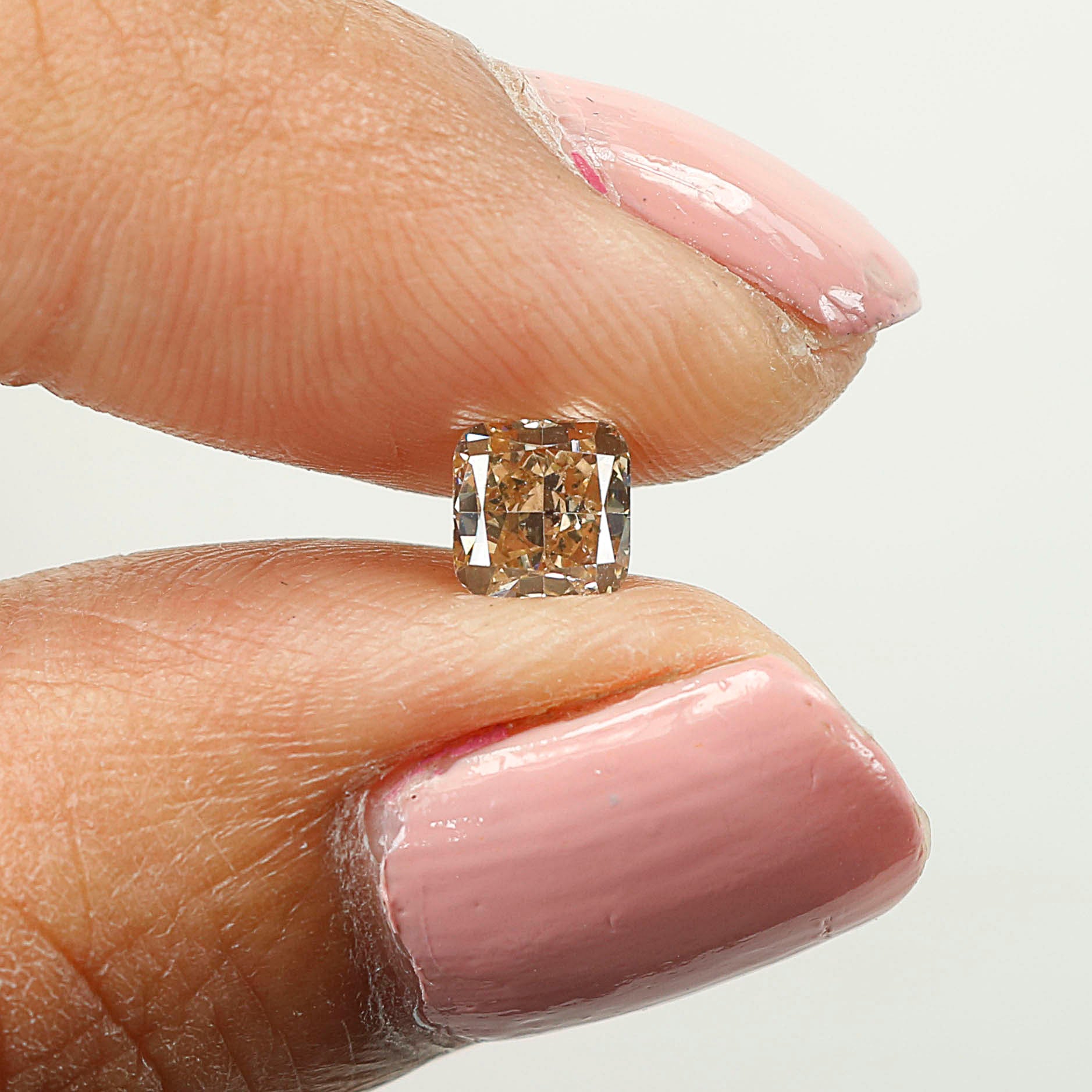 0.67 Ct Natural Loose Cushion Shape Diamond Brown Color Cushion Cut Diamond 4.50 MM Natural Brown Color Cushion Brilliant Cut Diamond LQ5131