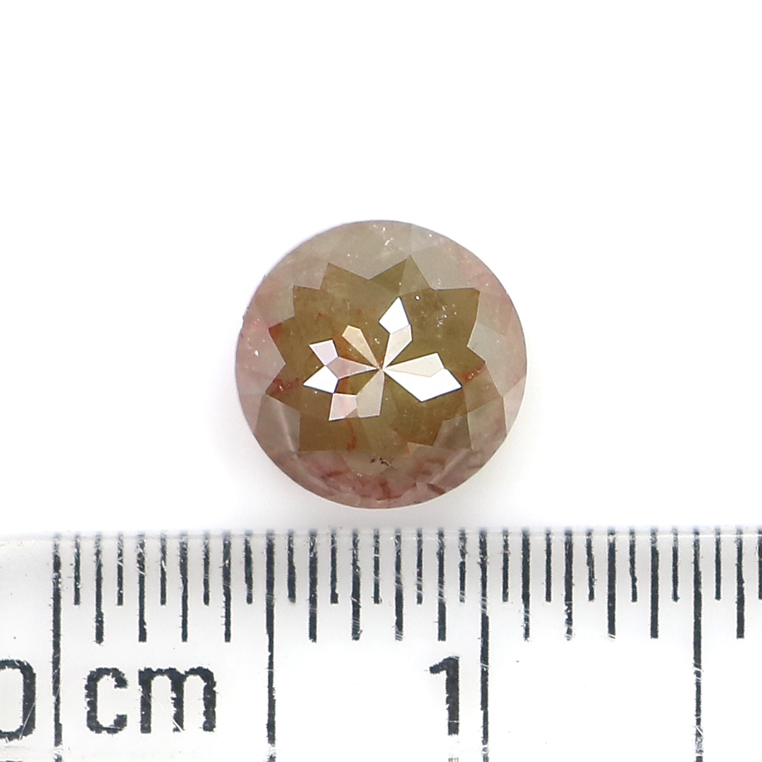 1.59 CT Natural Loose Round Rose Cut Diamond Brown Color Round Shape Diamond 6.85 MM Natural Loose Grey Color Round Rose Cut Diamond LQ9006