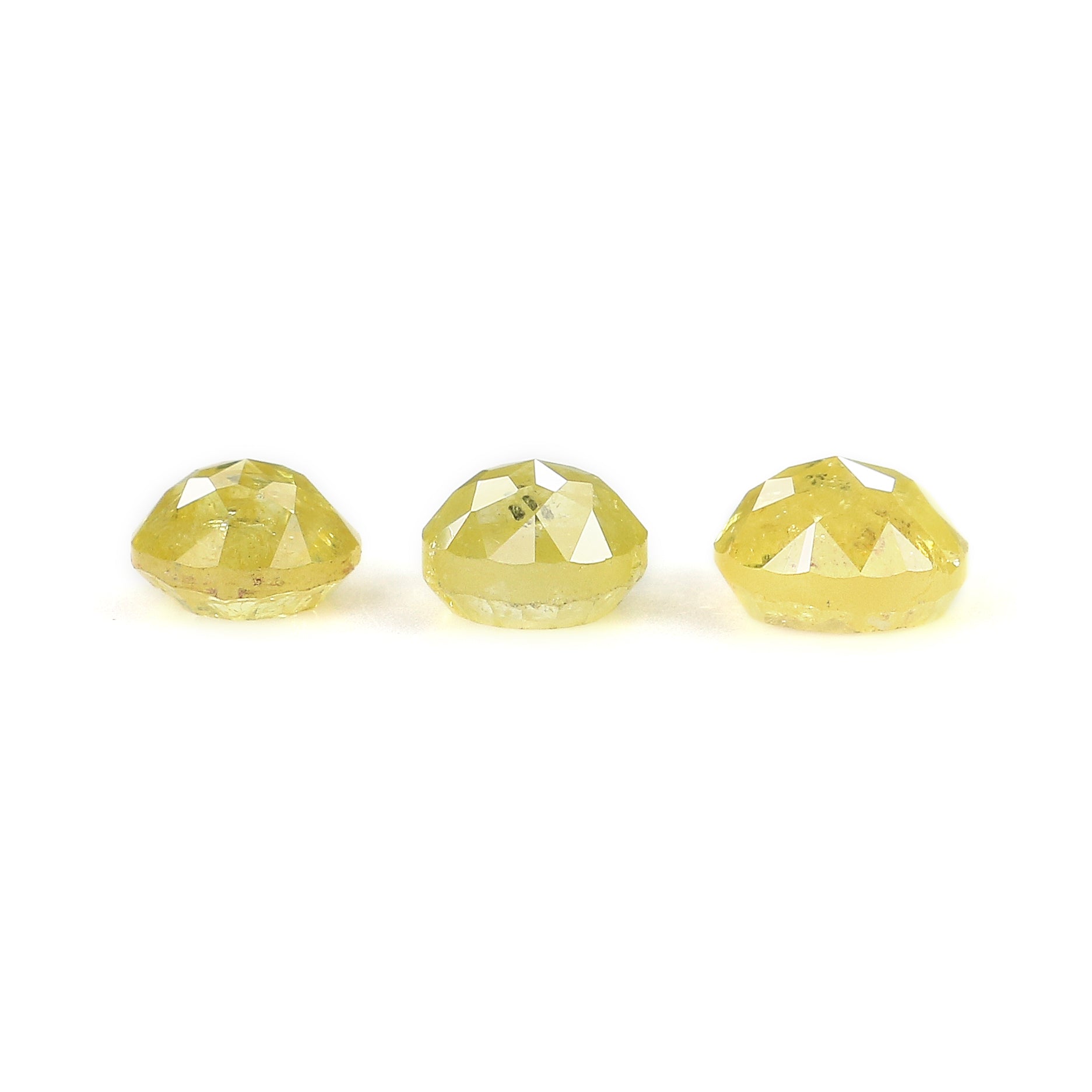 1.61 CT Natural Loose Round Rose Cut Diamond Yellow Color Round Shape Diamond 4.30 MM Natural Yellow Color Round Rose Cut Diamond LQ1882