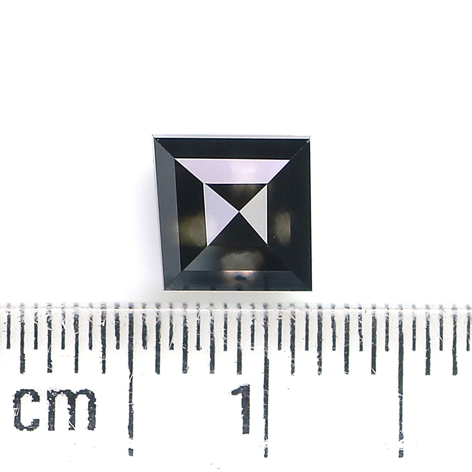 1.33 Ct IGI CERTIFIED Natural Loose Modified Princess Cut Diamond Black Color Diamond 5.85 MM Natural Black Color Princess Diamond QL8961