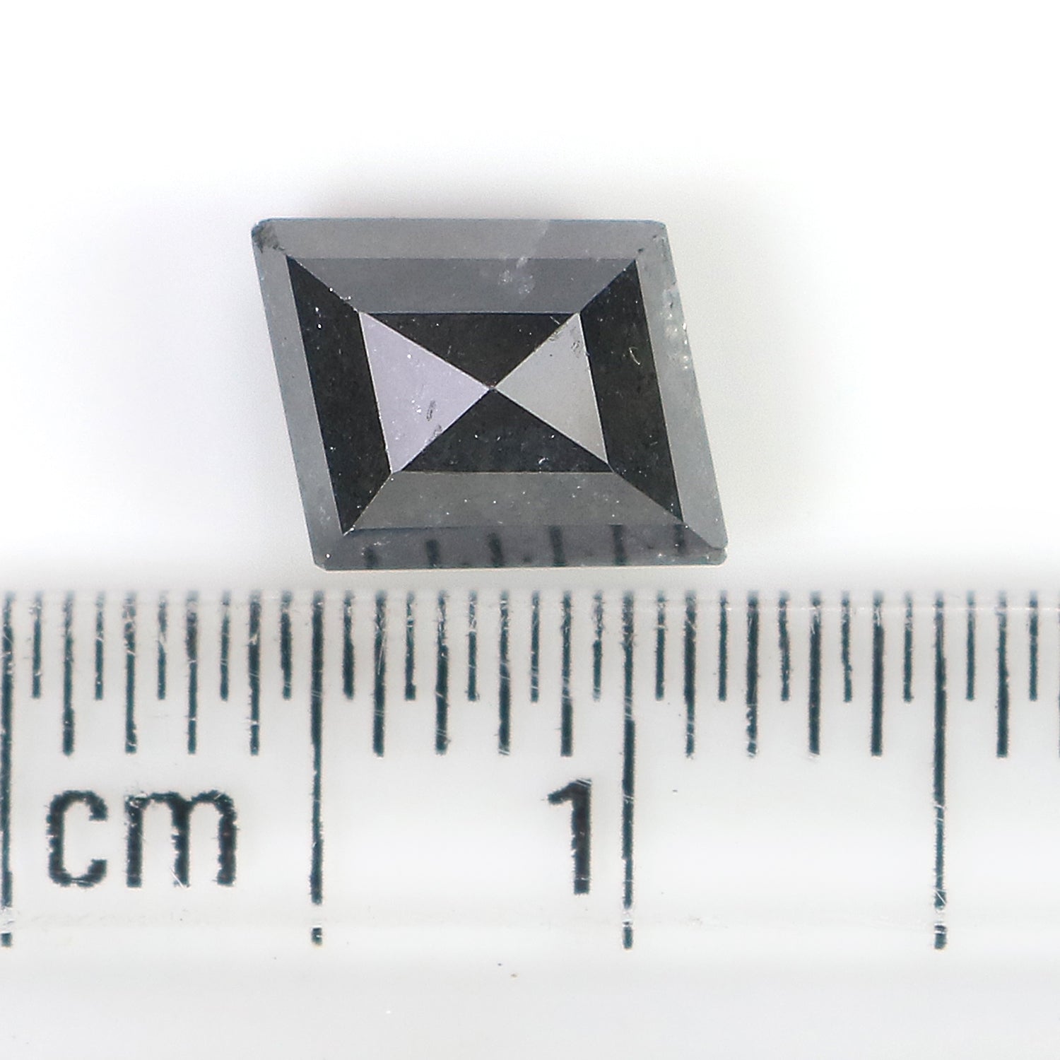 1.63 Ct Natural Loose Kite Shape Diamond Black Color Kite Cut Diamond 9.25 MM Natural Loose Grey Color Diamond Kite Rose Cut Diamond LQ8125