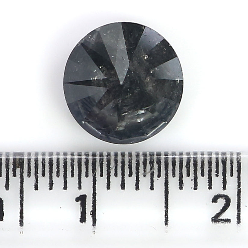 2.59 Ct Natural Loose Round Diamond Black Color Round Diamond 8.30 MM Natural Loose Diamond Black Color Round Brilliant Cut Diamond QL7395