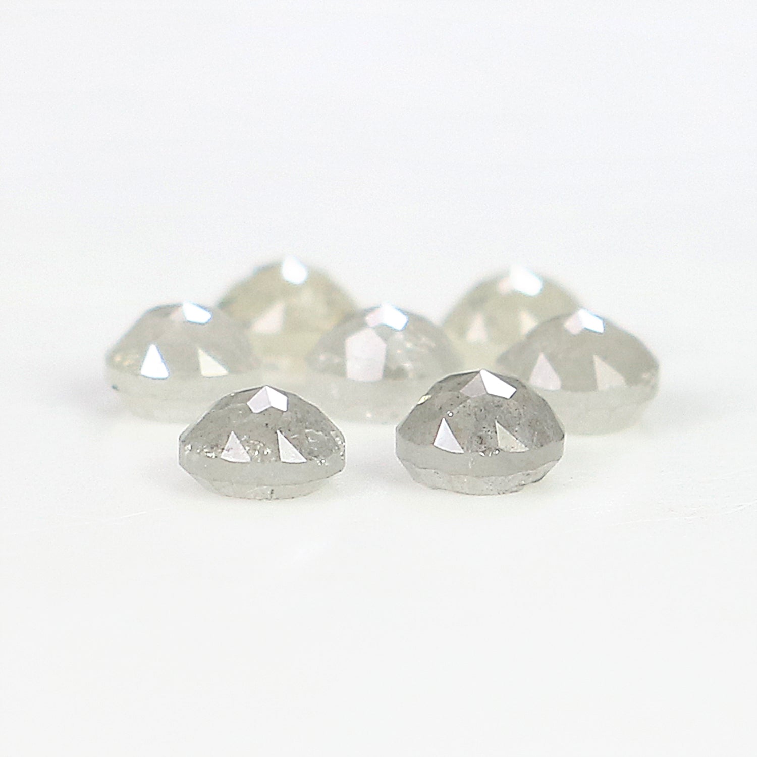 1.26 CT Natural Loose Round Rose Cut Diamond Grey Color Round Shape Diamond 3.20 MM Natural Loose Grey Color Round Rose Cut Diamond LQ3262